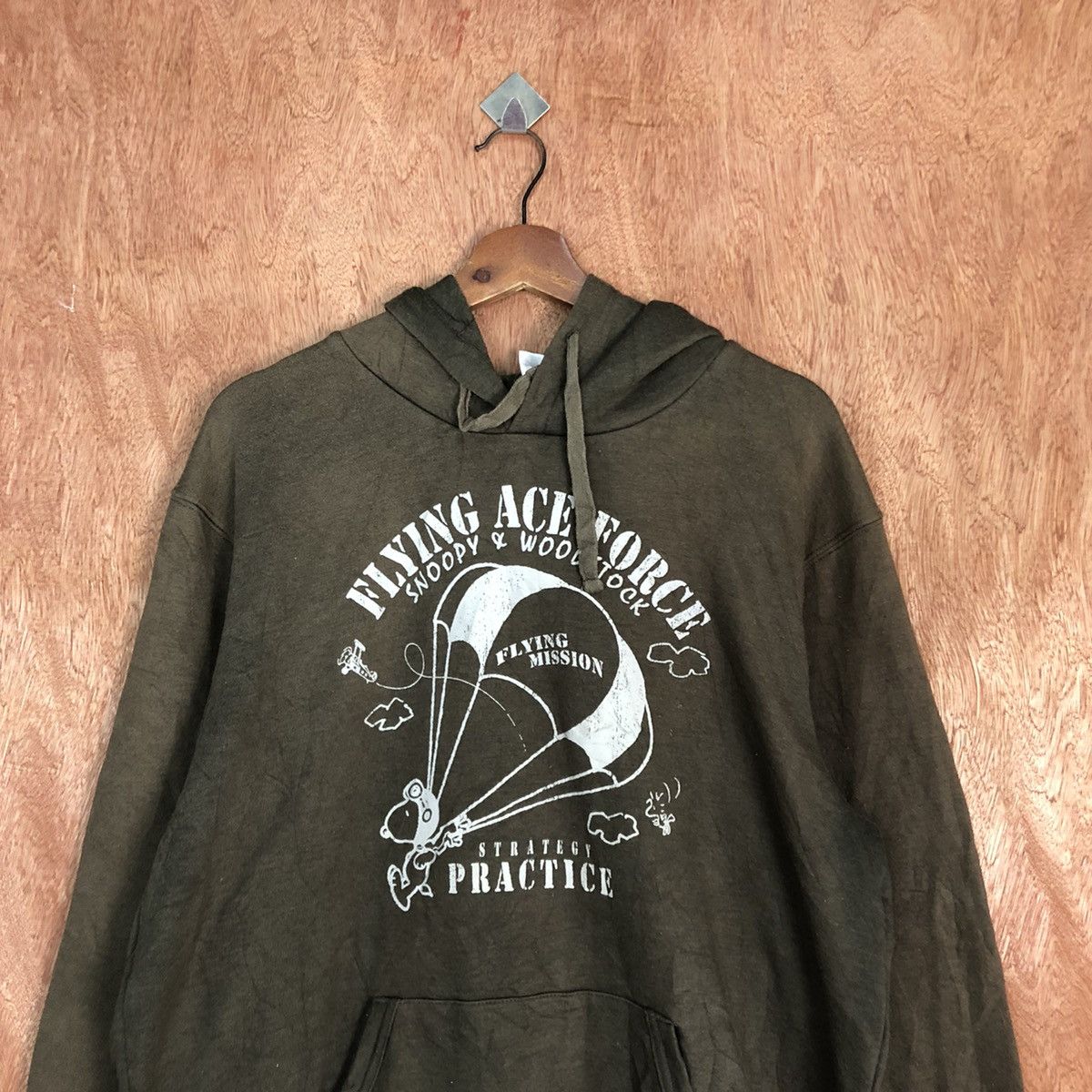 Peanuts Peanut Brown Big Logo faded Hoodies #H230 Size US L / EU 52-54 / 3 - 2 Thumbnail