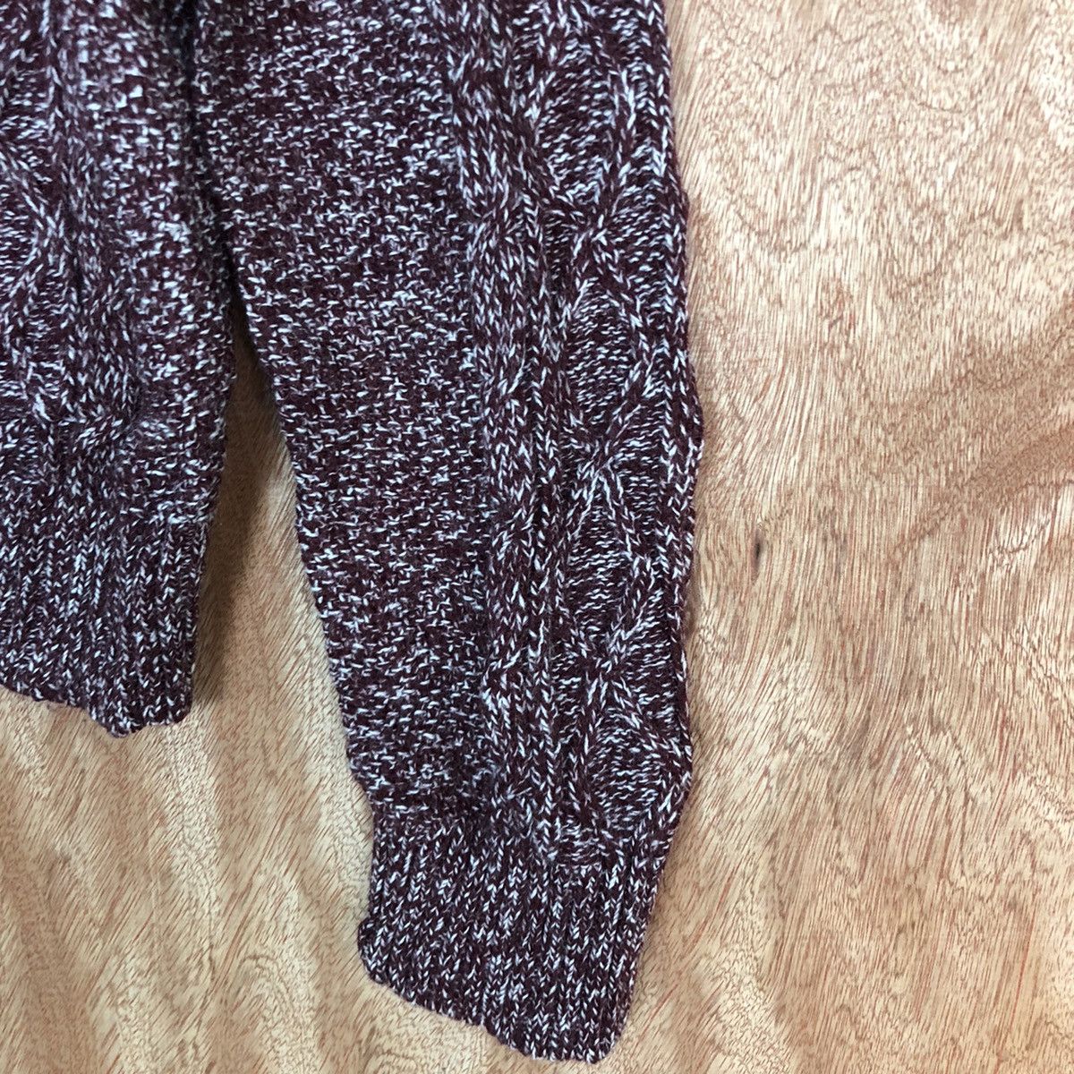 Homespun Knitwear Mind Blow Maroon cardigan japan Knitwear #H240 Size US M / EU 48-50 / 2 - 4 Thumbnail