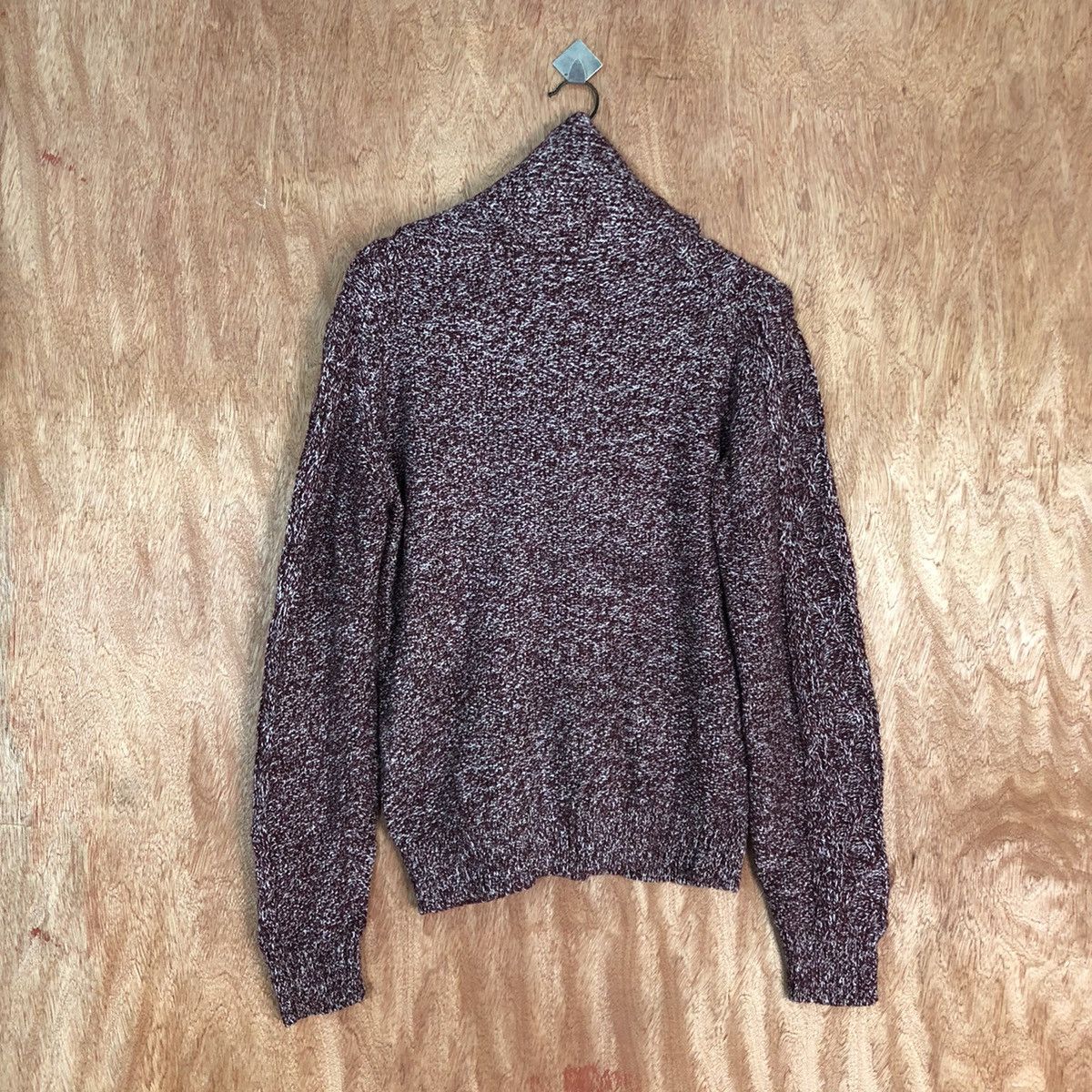 Homespun Knitwear Mind Blow Maroon cardigan japan Knitwear #H240 Size US M / EU 48-50 / 2 - 11 Thumbnail