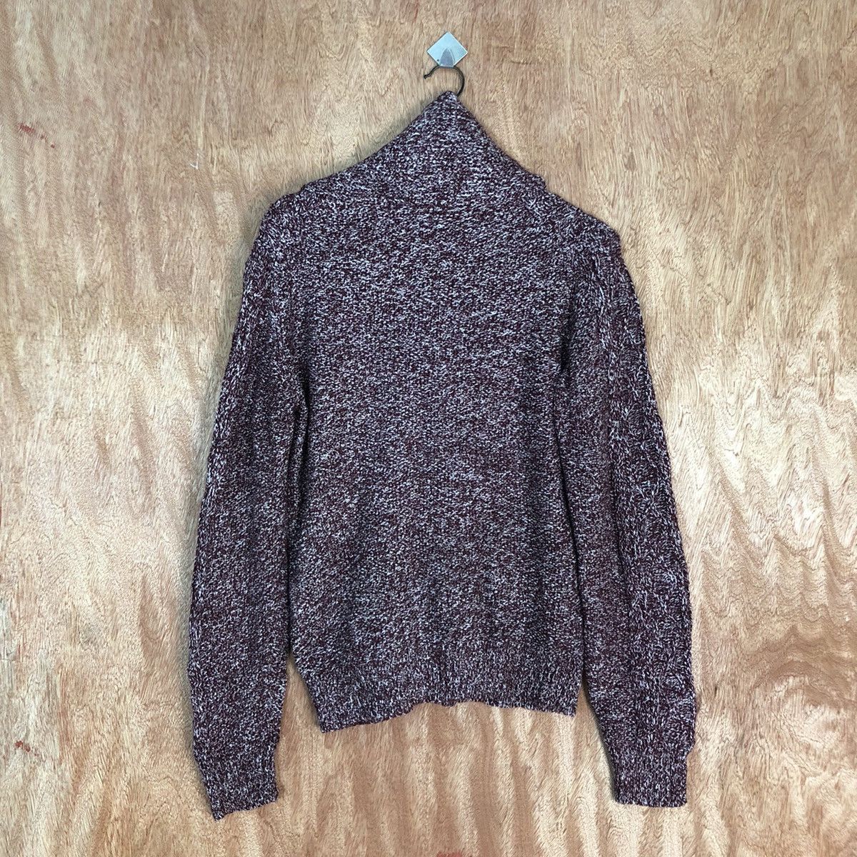 Homespun Knitwear Mind Blow Maroon cardigan japan Knitwear #H240 Size US M / EU 48-50 / 2 - 13 Thumbnail