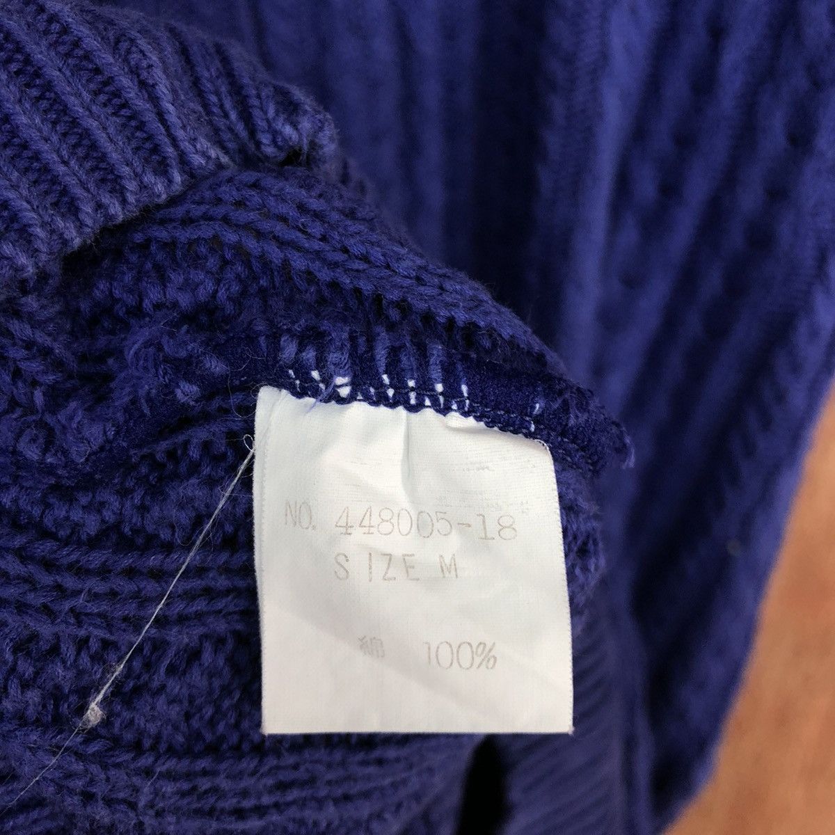 Homespun Knitwear Pousse Cafe Blue Knitwear cardigan japan #H224 Size US S / EU 44-46 / 1 - 14 Thumbnail