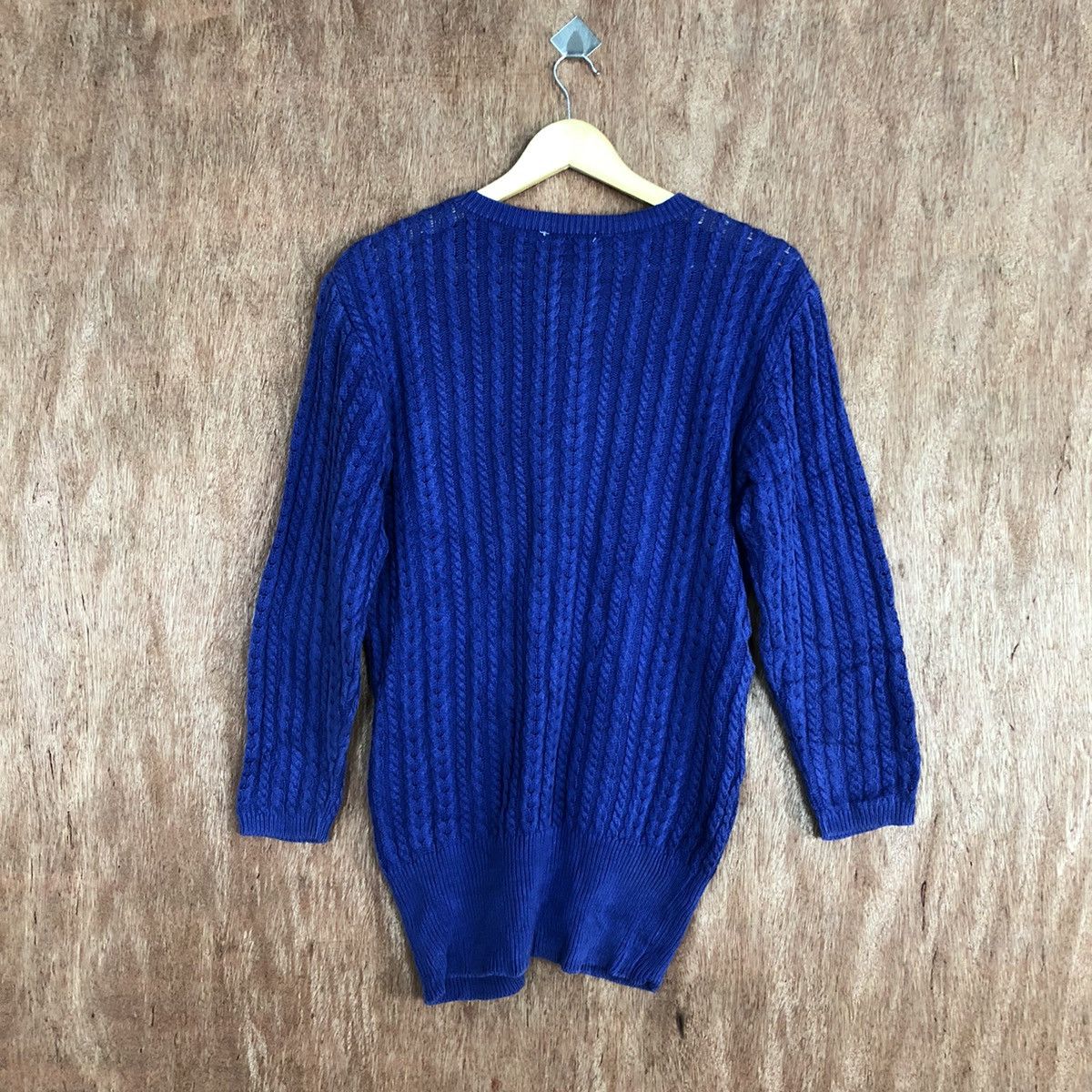 Homespun Knitwear Pousse Cafe Blue Knitwear cardigan japan #H224 Size US S / EU 44-46 / 1 - 11 Thumbnail