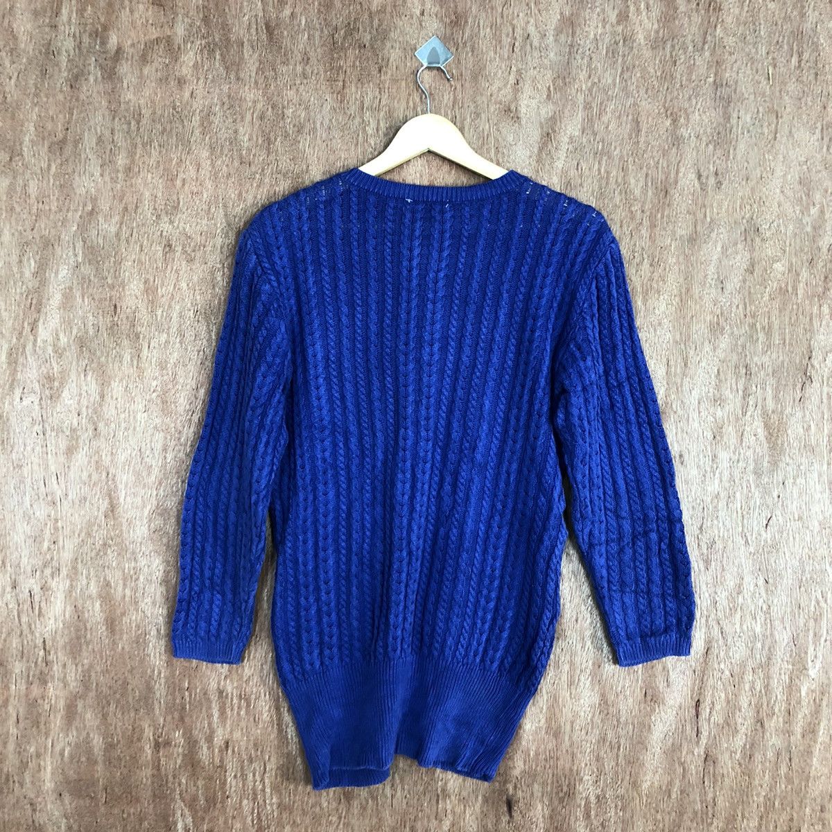 Homespun Knitwear Pousse Cafe Blue Knitwear cardigan japan #H224 Size US S / EU 44-46 / 1 - 13 Thumbnail