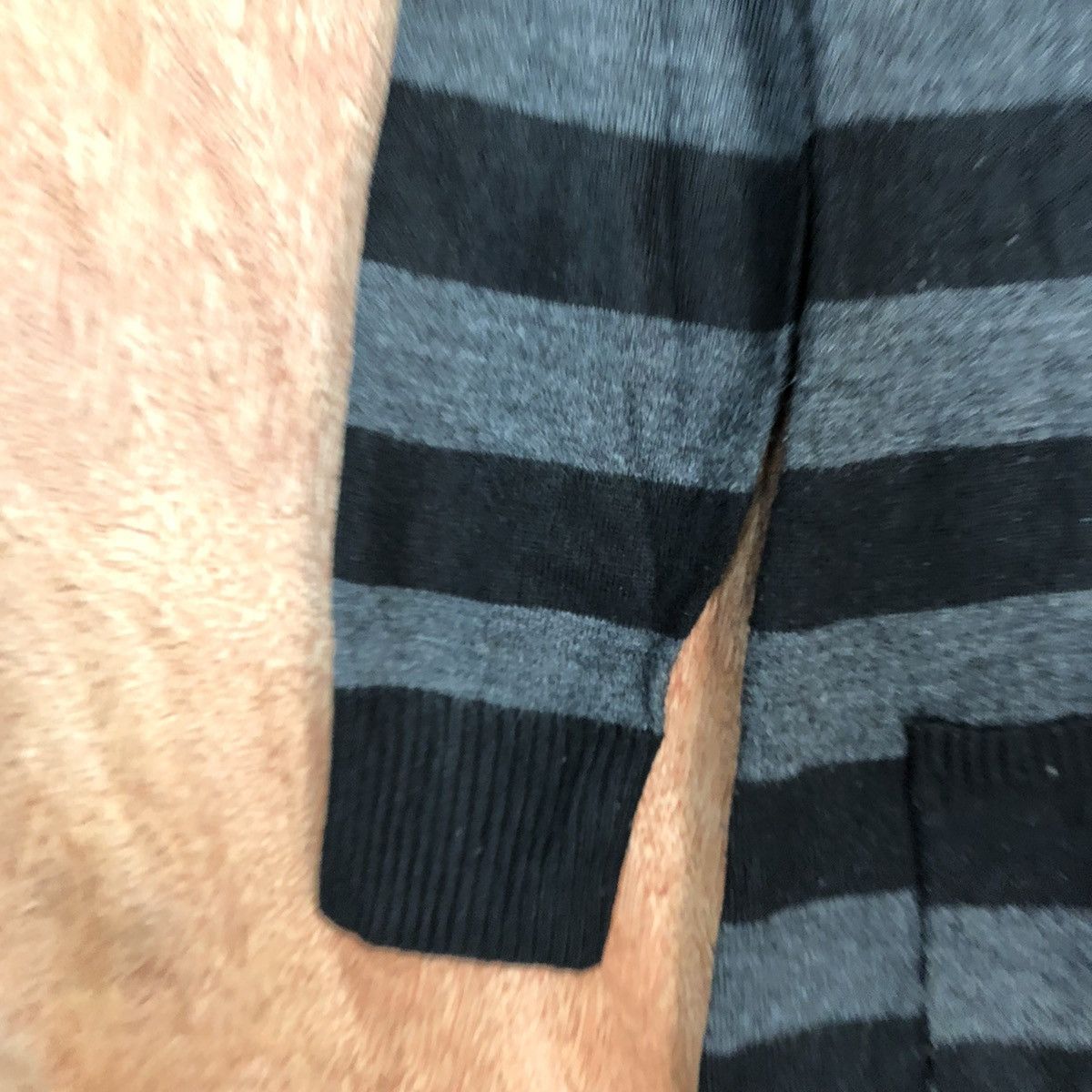 Vintage Skip Angel Black stripe knitwear japan Cardigan #H220 Size US M / EU 48-50 / 2 - 6 Thumbnail