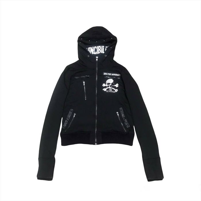 Hysteric Glamour 1990's Sex Pot Revenge Punk Rabbit Ninja Zip Hoodie ...