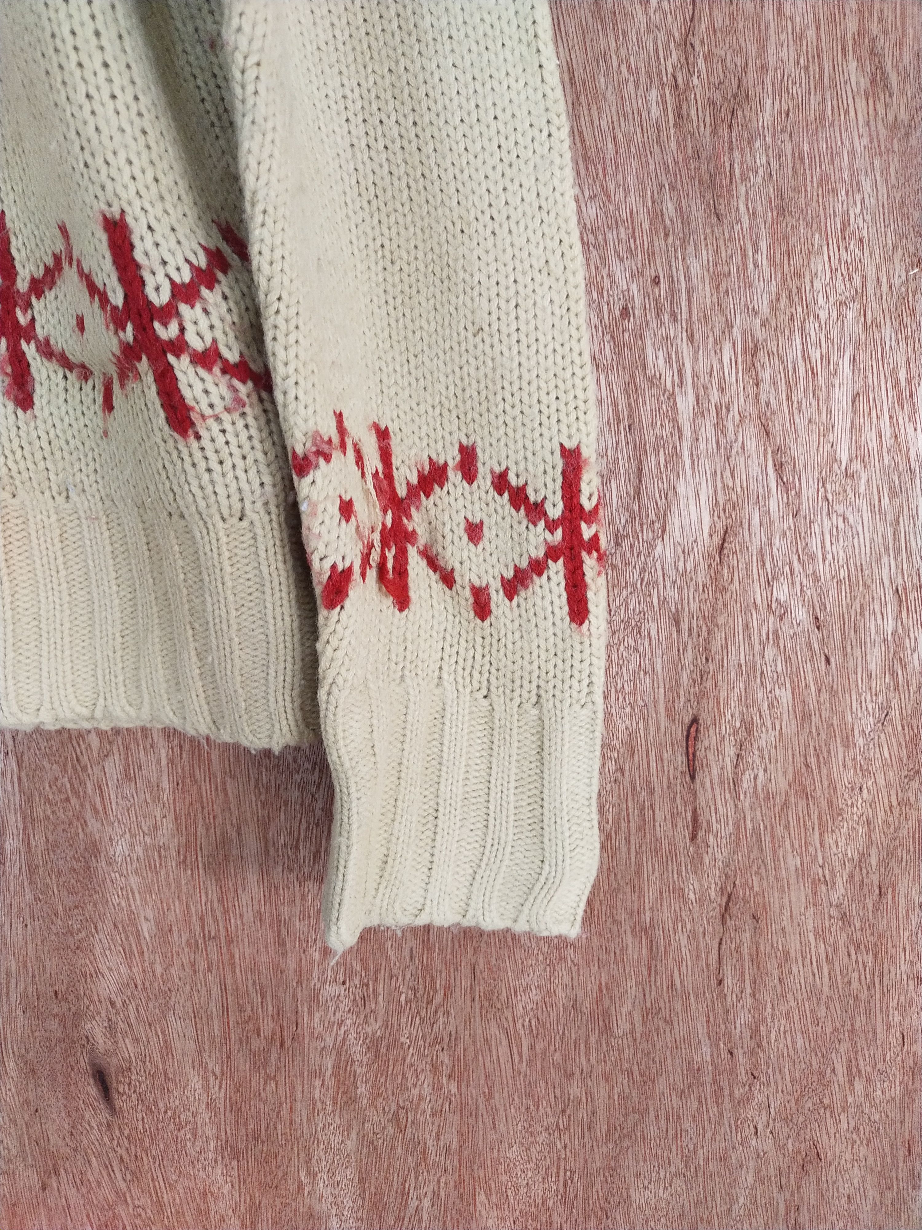 Homespun Knitwear × Japanese Brand Pas De Deux light brown art Knitwear sweater #S102 Size US M / EU 48-50 / 2 - 4 Thumbnail