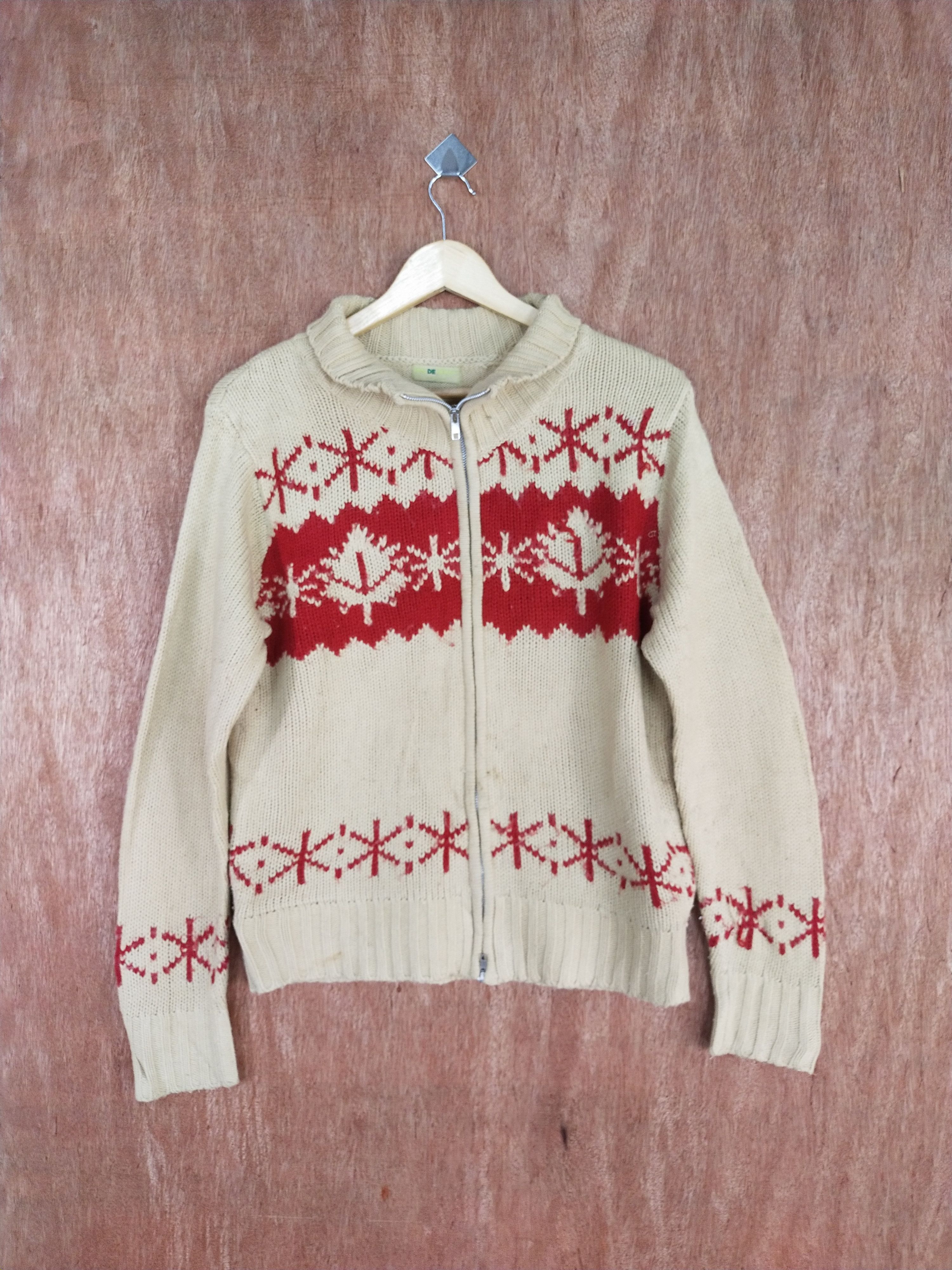 Homespun Knitwear × Japanese Brand Pas De Deux light brown art Knitwear sweater #S102 Size US M / EU 48-50 / 2 - 1 Thumbnail