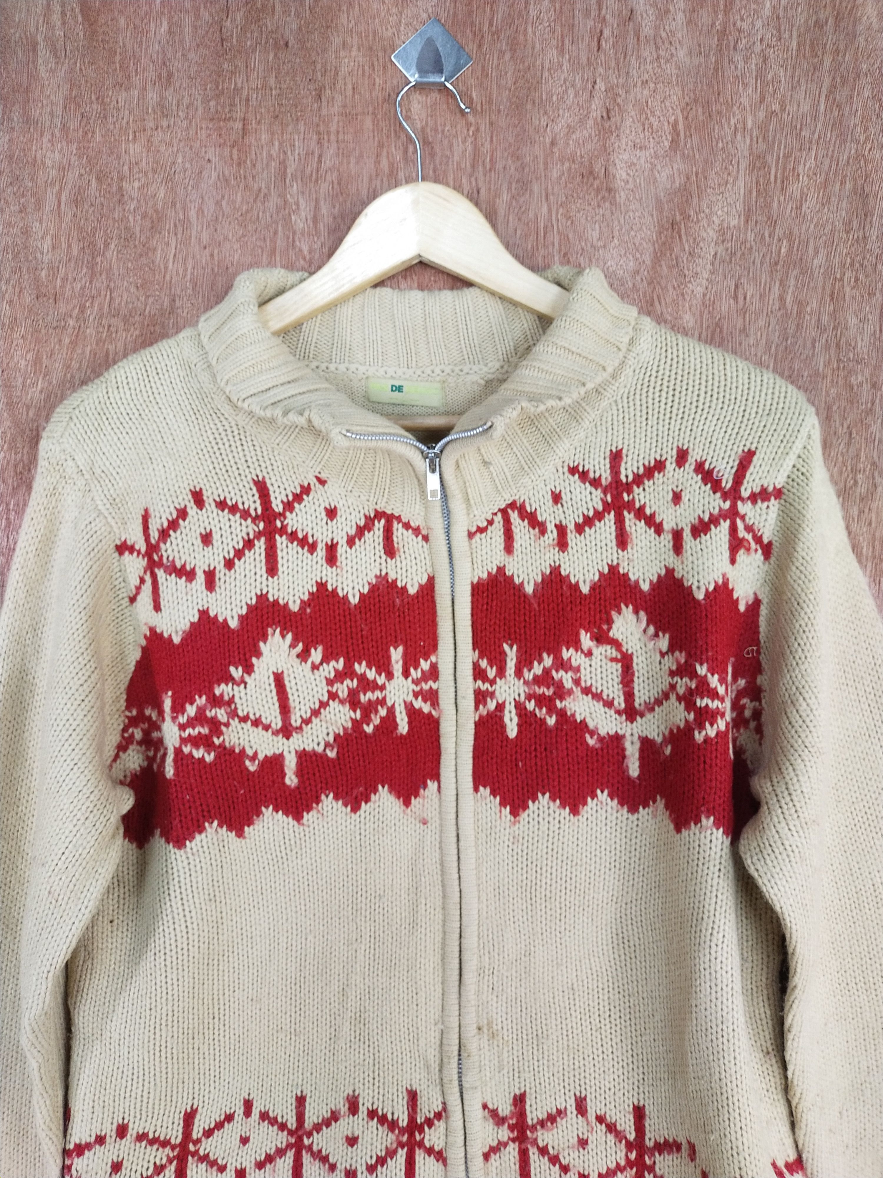 Homespun Knitwear × Japanese Brand Pas De Deux light brown art Knitwear sweater #S102 Size US M / EU 48-50 / 2 - 2 Thumbnail