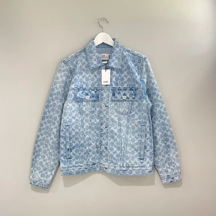 COACH®  All Over Signature Denim Jacket