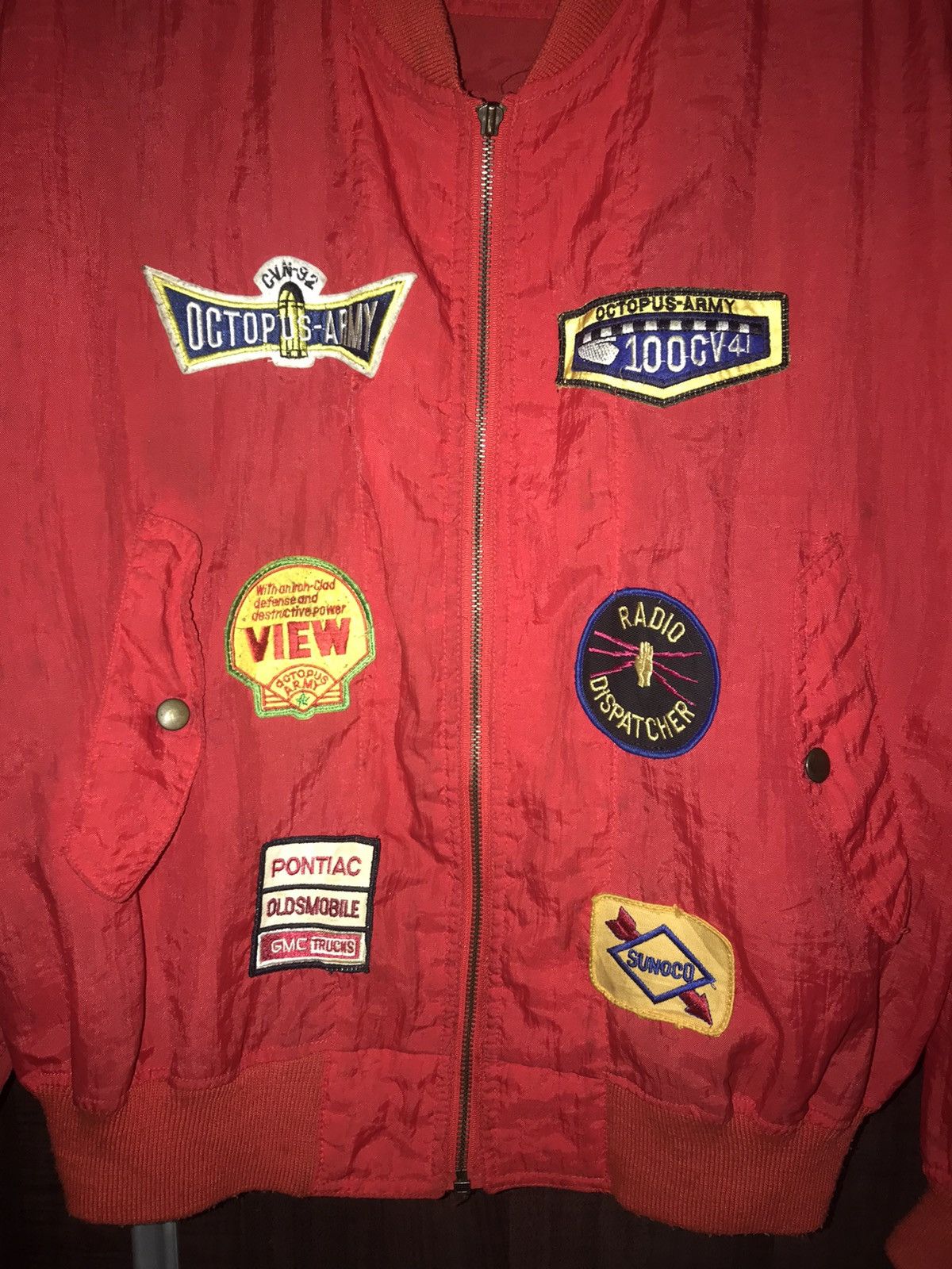Vintage 🔥 Vintage Octopus Army Light Jacket Made in U.S.A. Size US XL / EU 56 / 4 - 3 Thumbnail