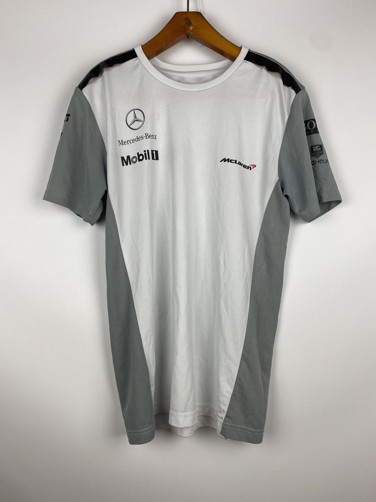 Hugo Boss × Mercedes-Benz Mclaren Mens Shirt Grey Polyester