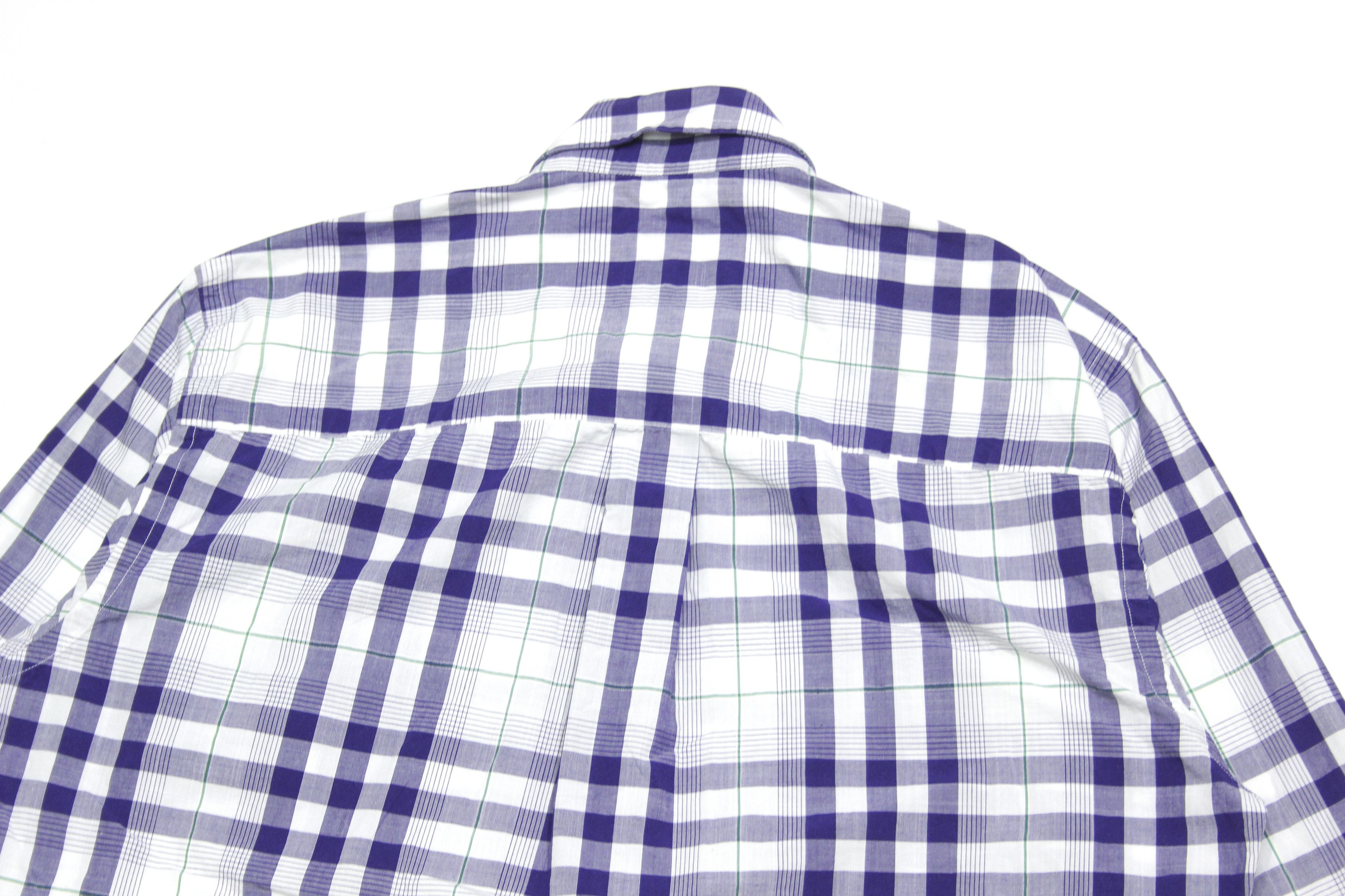 Burberry Nova Check Logo Navy Shirt Vintage Size US S / EU 44-46 / 1 - 4 Thumbnail
