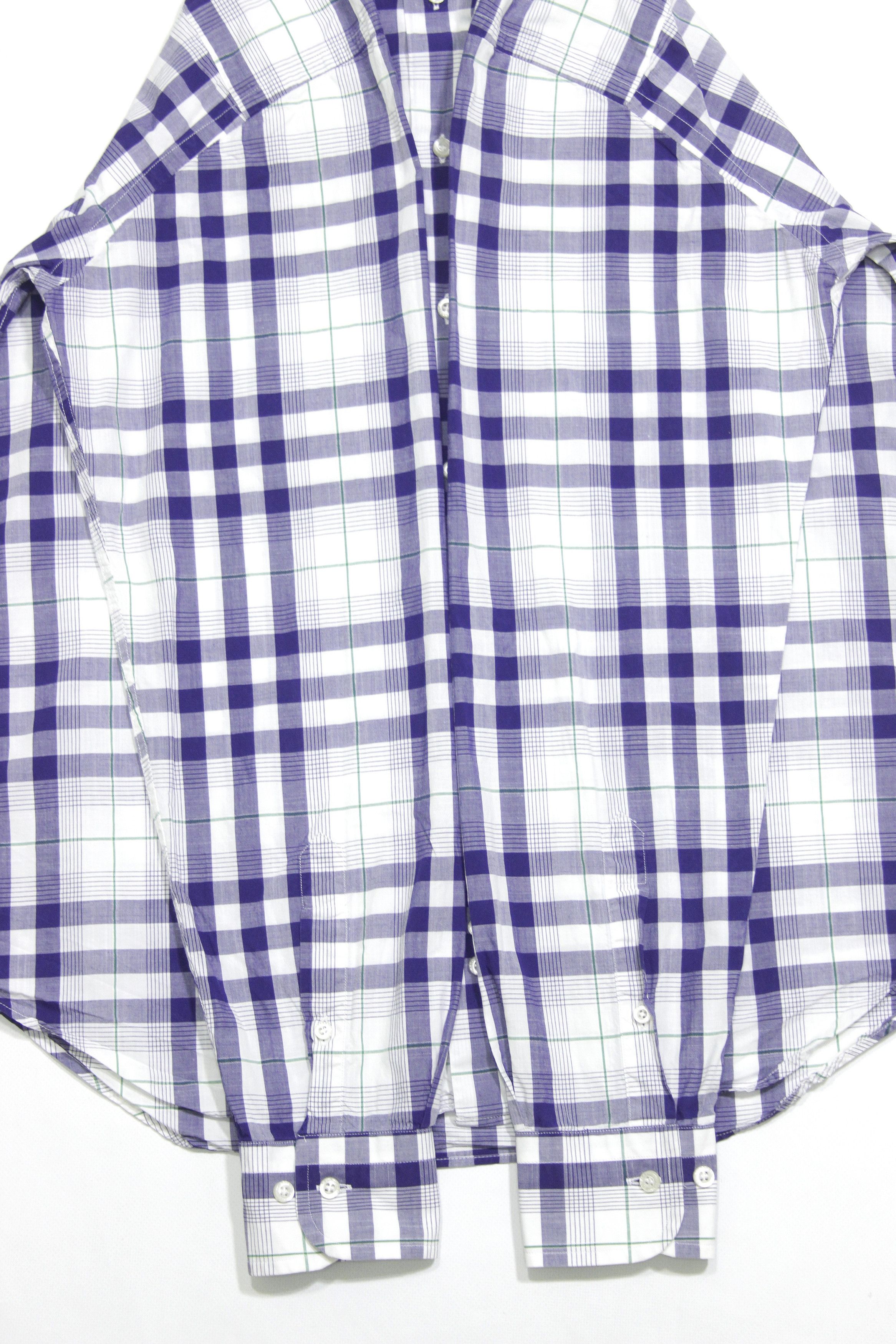 Burberry Nova Check Logo Navy Shirt Vintage Size US S / EU 44-46 / 1 - 5 Thumbnail