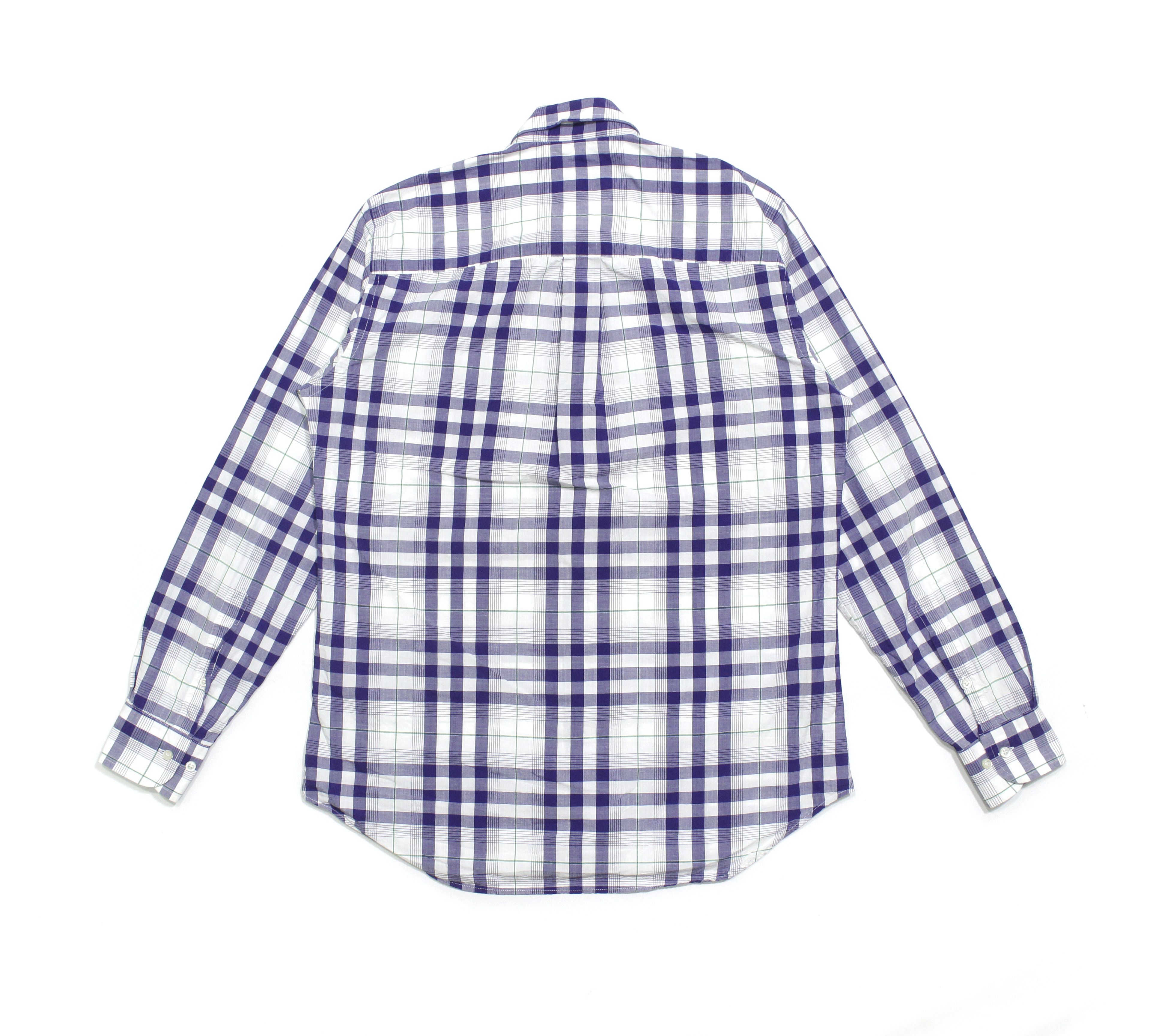 Burberry Nova Check Logo Navy Shirt Vintage Size US S / EU 44-46 / 1 - 2 Thumbnail