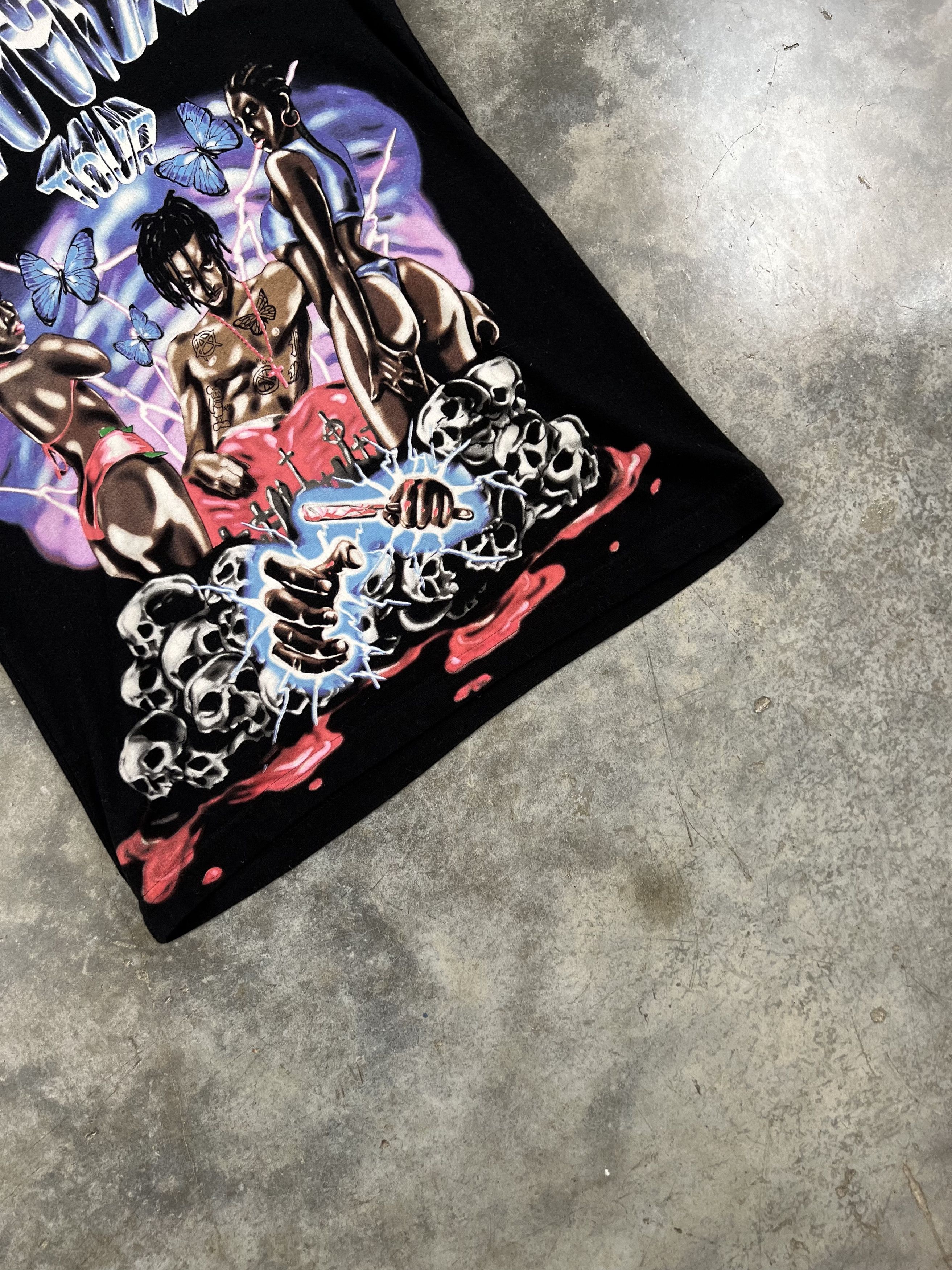Playboi Carti Playboi Carti Magnolia Airbrushed Album Tee Black XS Size US XS / EU 42 / 0 - 2 Thumbnail