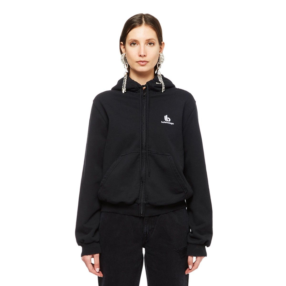 Balenciaga Balenciaga Logo zip hoodie Size US M / EU 48-50 / 2 - 9 Thumbnail