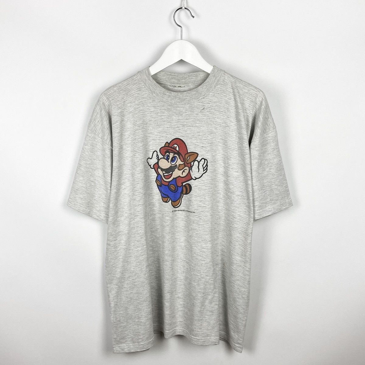 Vintage 90s rare Racoon Super Mario Bros 3 USA Nintendo tee