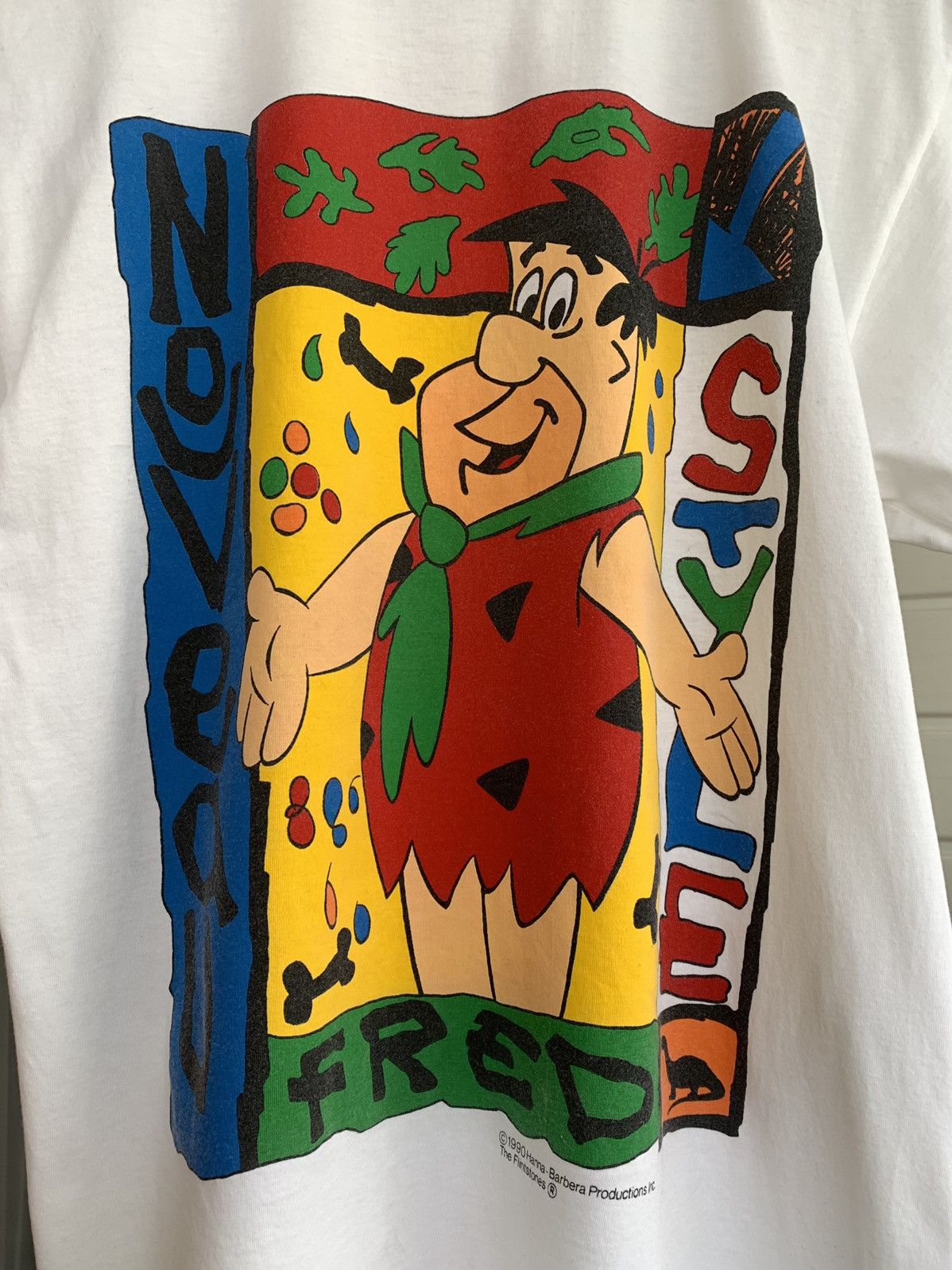Cartoon Network Vintage 1990 Hanna-Barbera Flinstones Fred T-Shirt Size M Size US M / EU 48-50 / 2 - 3 Thumbnail