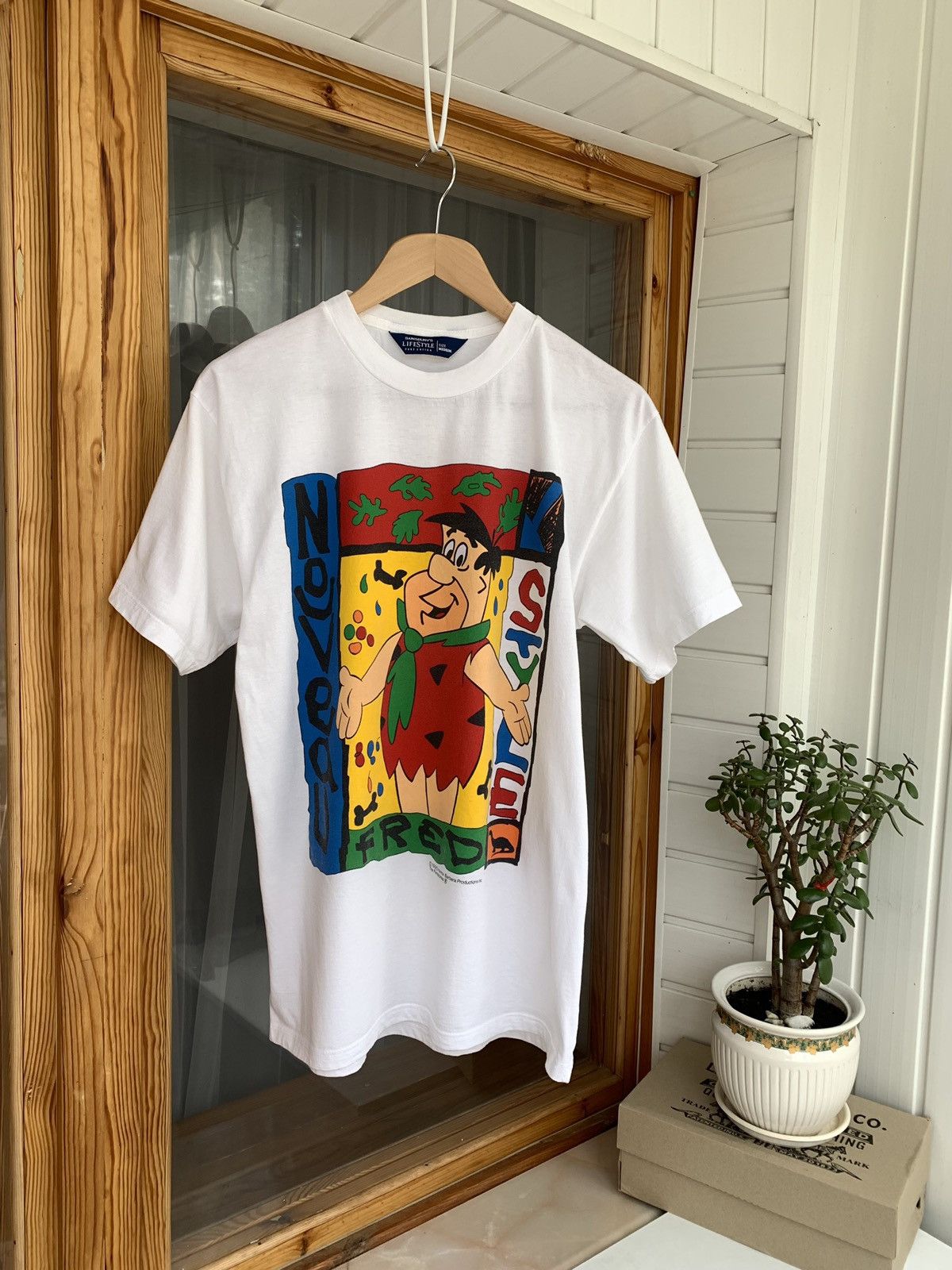 Cartoon Network Vintage 1990 Hanna-Barbera Flinstones Fred T-Shirt Size M Size US M / EU 48-50 / 2 - 1 Thumbnail