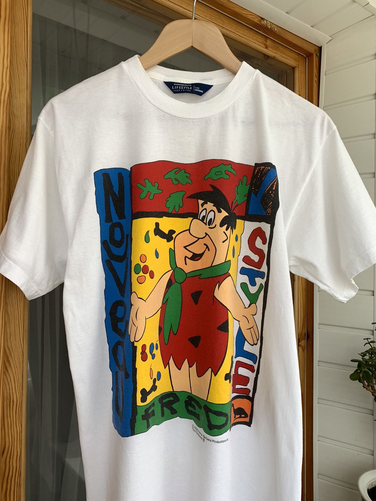 Cartoon Network Vintage 1990 Hanna-Barbera Flinstones Fred T-Shirt Size M Size US M / EU 48-50 / 2 - 2 Thumbnail