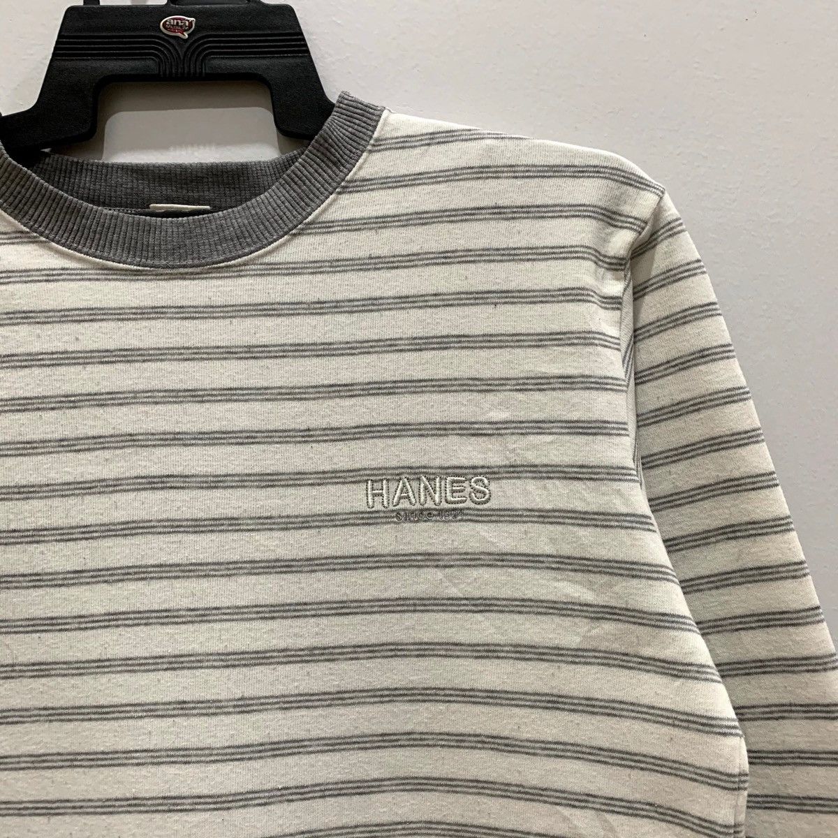 Hanes × Japanese Brand × Vintage HANES Sweatshirt Size L Fits M Size US M / EU 48-50 / 2 - 2 Thumbnail