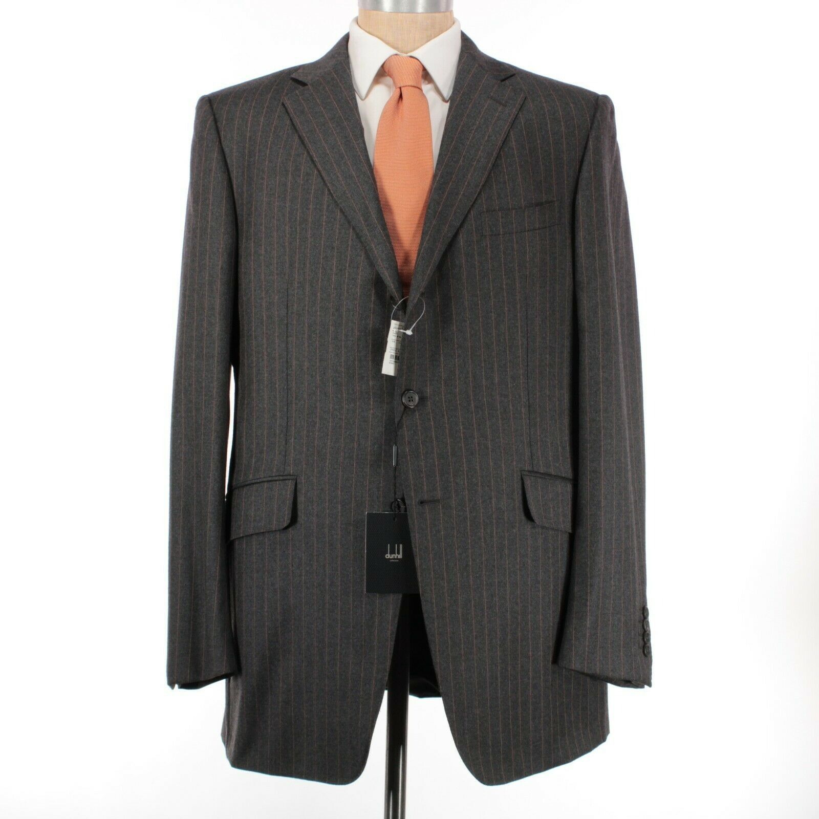 Alfred Dunhill Dunhill NWT 100% Wool Suit Size 56L US 46L Charcoal ...