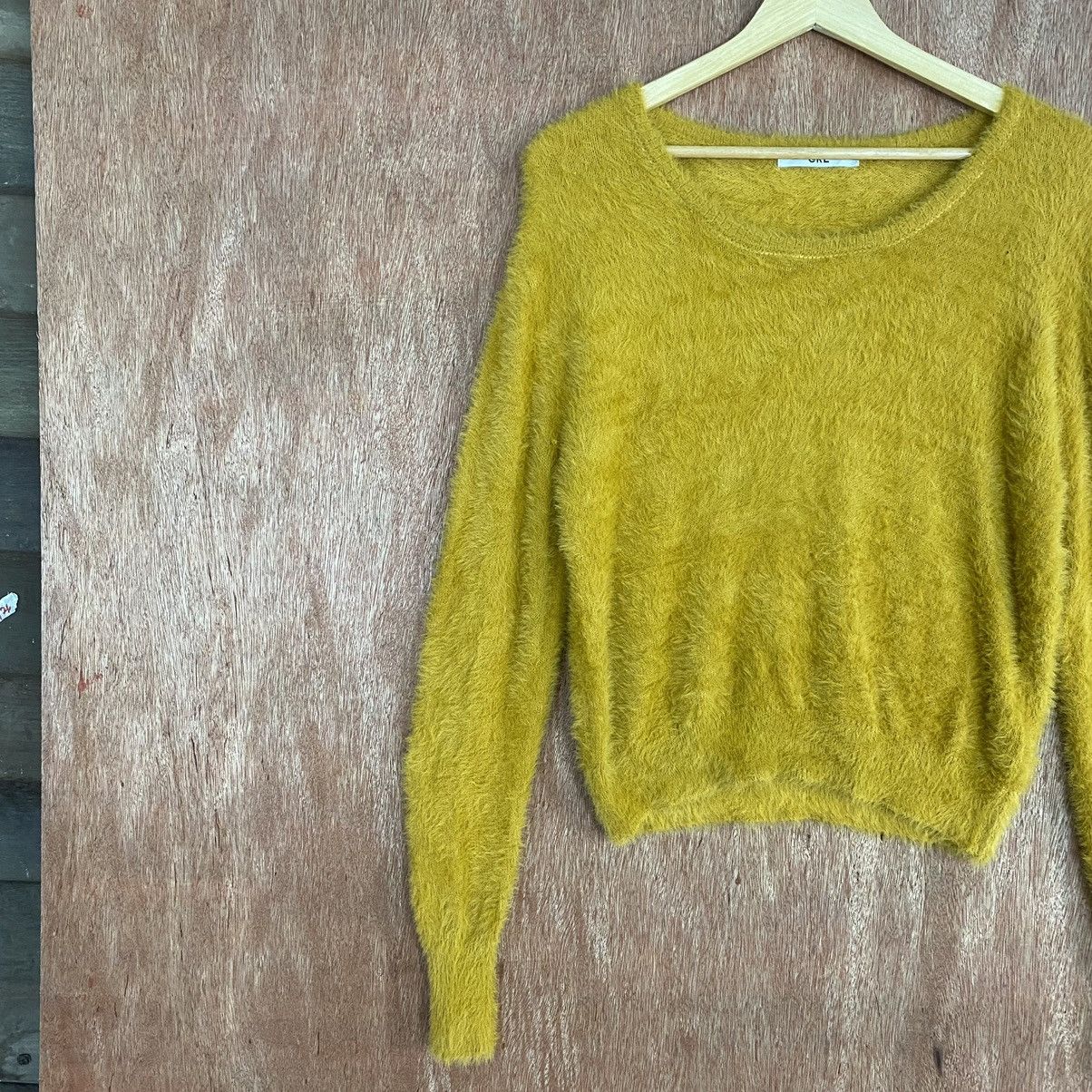 Aran Isles Knitwear Japan vintage Mustard ustard Mohair Shag Shaggy Fur Knitwear Size US M / EU 48-50 / 2 - 7 Thumbnail
