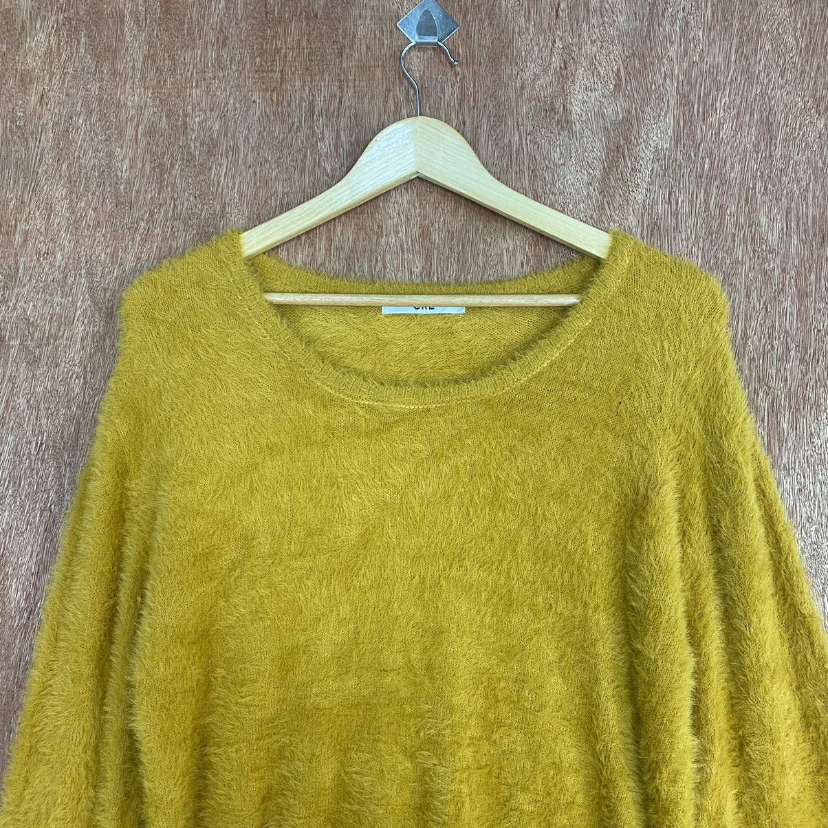 Aran Isles Knitwear Japan vintage Mustard ustard Mohair Shag Shaggy Fur Knitwear Size US M / EU 48-50 / 2 - 8 Thumbnail