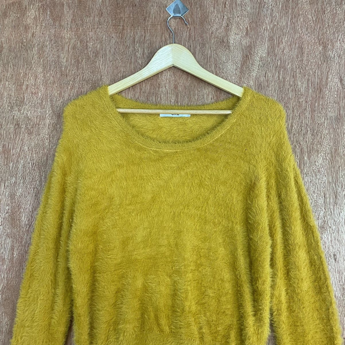 Aran Isles Knitwear Japan vintage Mustard ustard Mohair Shag Shaggy Fur Knitwear Size US M / EU 48-50 / 2 - 2 Thumbnail