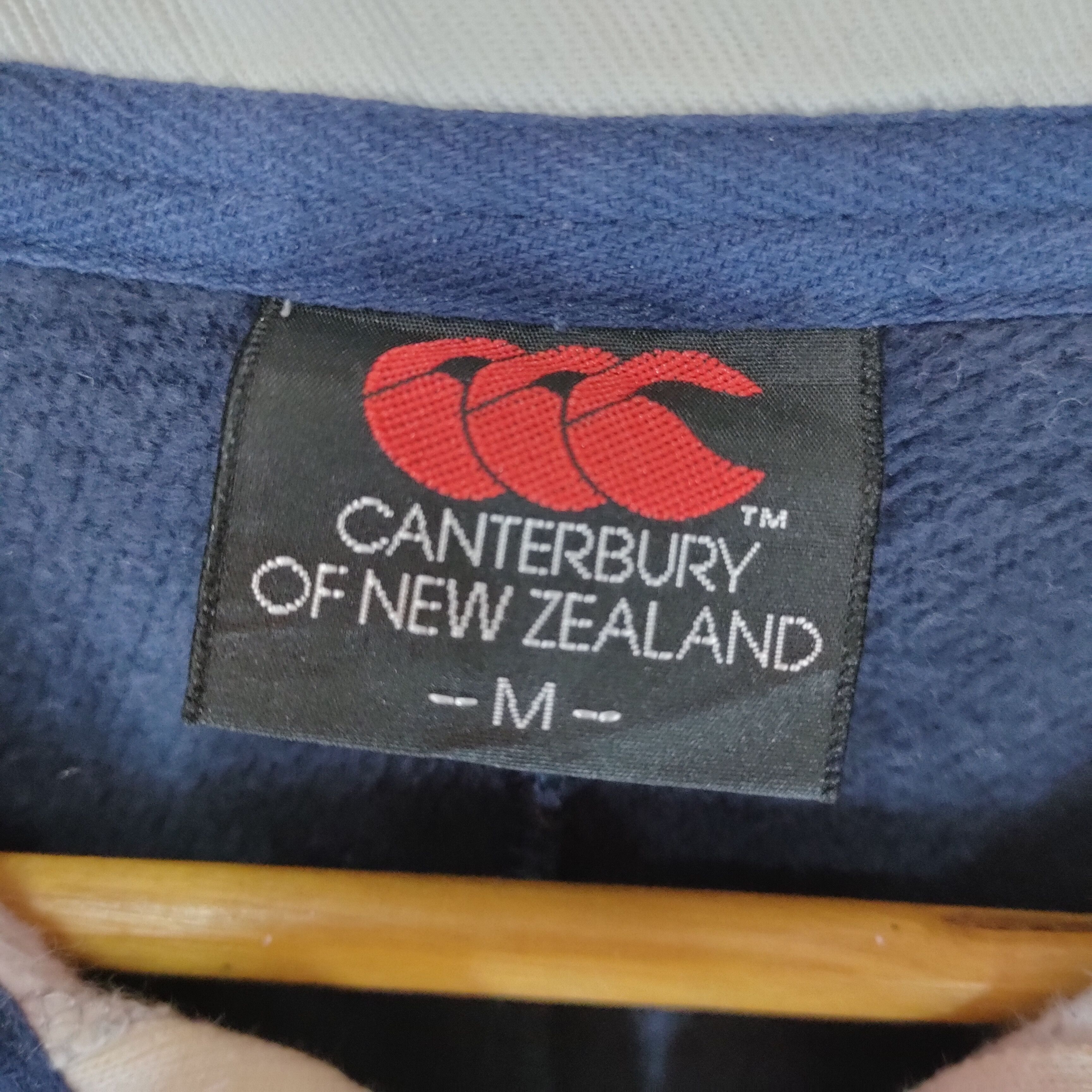 Canterbury of New Zealand × Vintage Vintage CANTERBURY NEW ZEALAND Emb. Spellout Rugby Polo Size US L / EU 52-54 / 3 - 7 Thumbnail