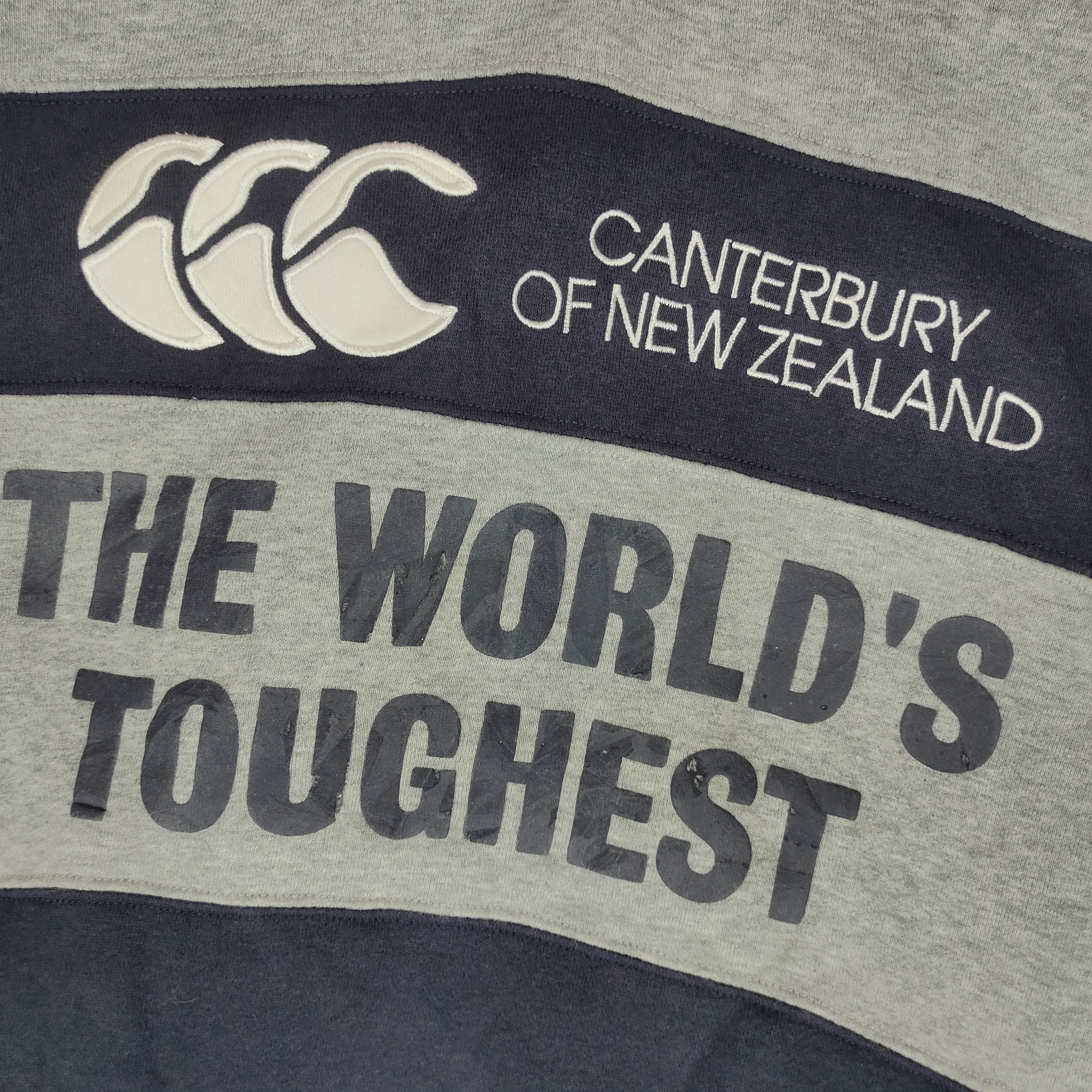 Canterbury of New Zealand × Vintage Vintage CANTERBURY NEW ZEALAND Emb. Spellout Rugby Polo Size US L / EU 52-54 / 3 - 2 Thumbnail