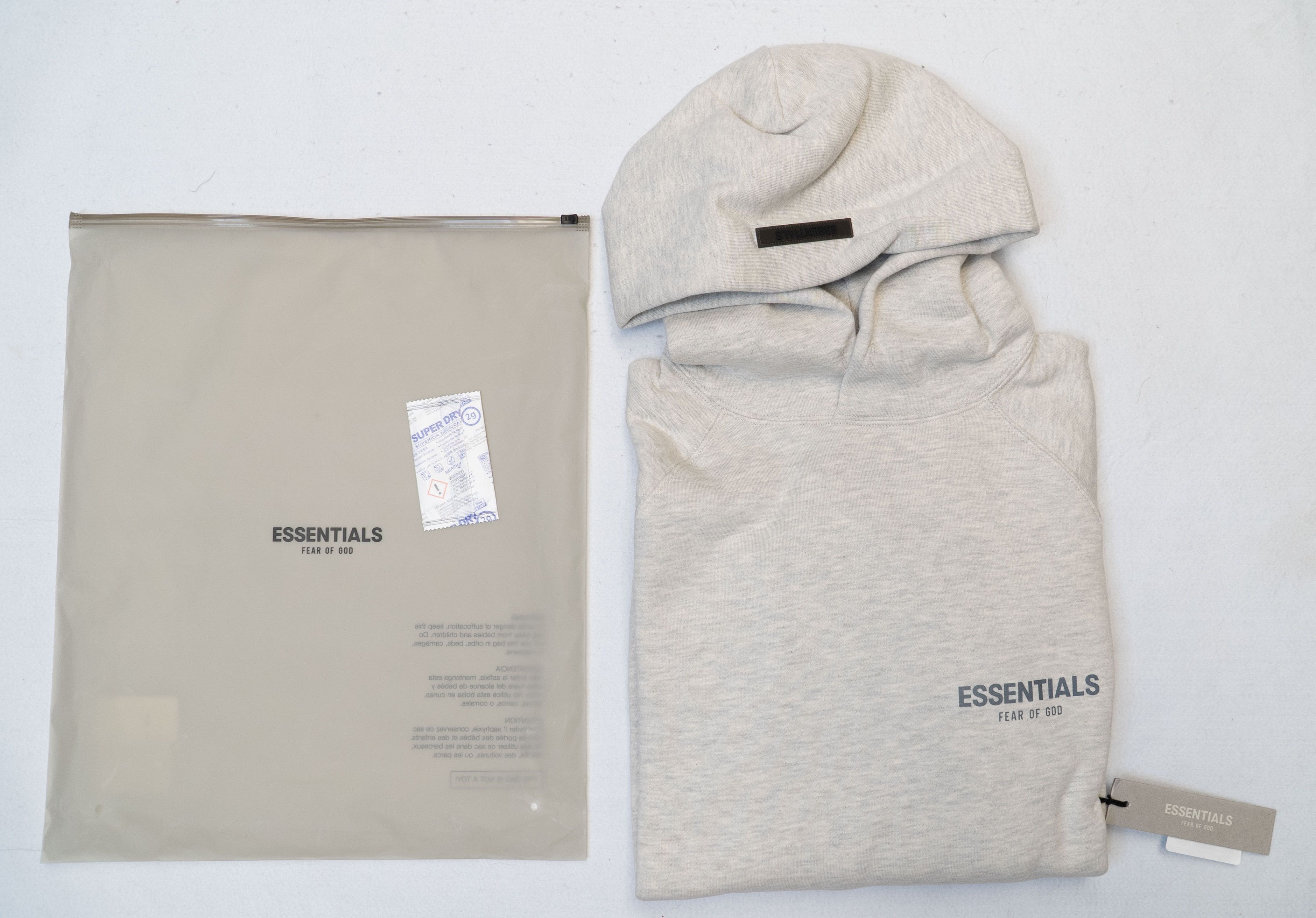 Fear of God FOG Essentials Core Collection Hoodie Light Heather Sz(XL) Size US XL / EU 56 / 4 - 4 Thumbnail