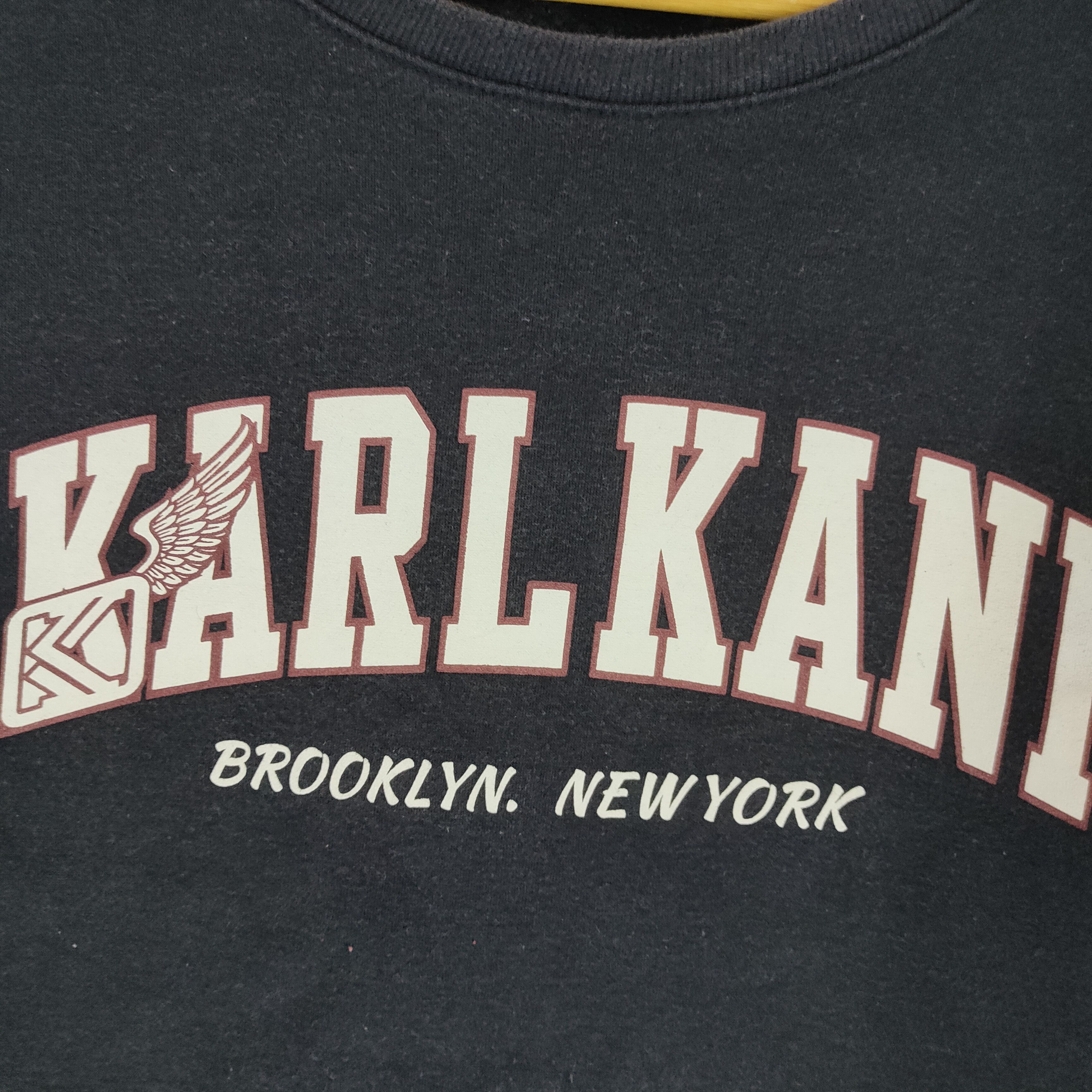 Karl Kani × Vintage Vintage KARL KANI BROOKLYN Hip Hop Rap Sweatshirt Size US XL / EU 56 / 4 - 2 Thumbnail