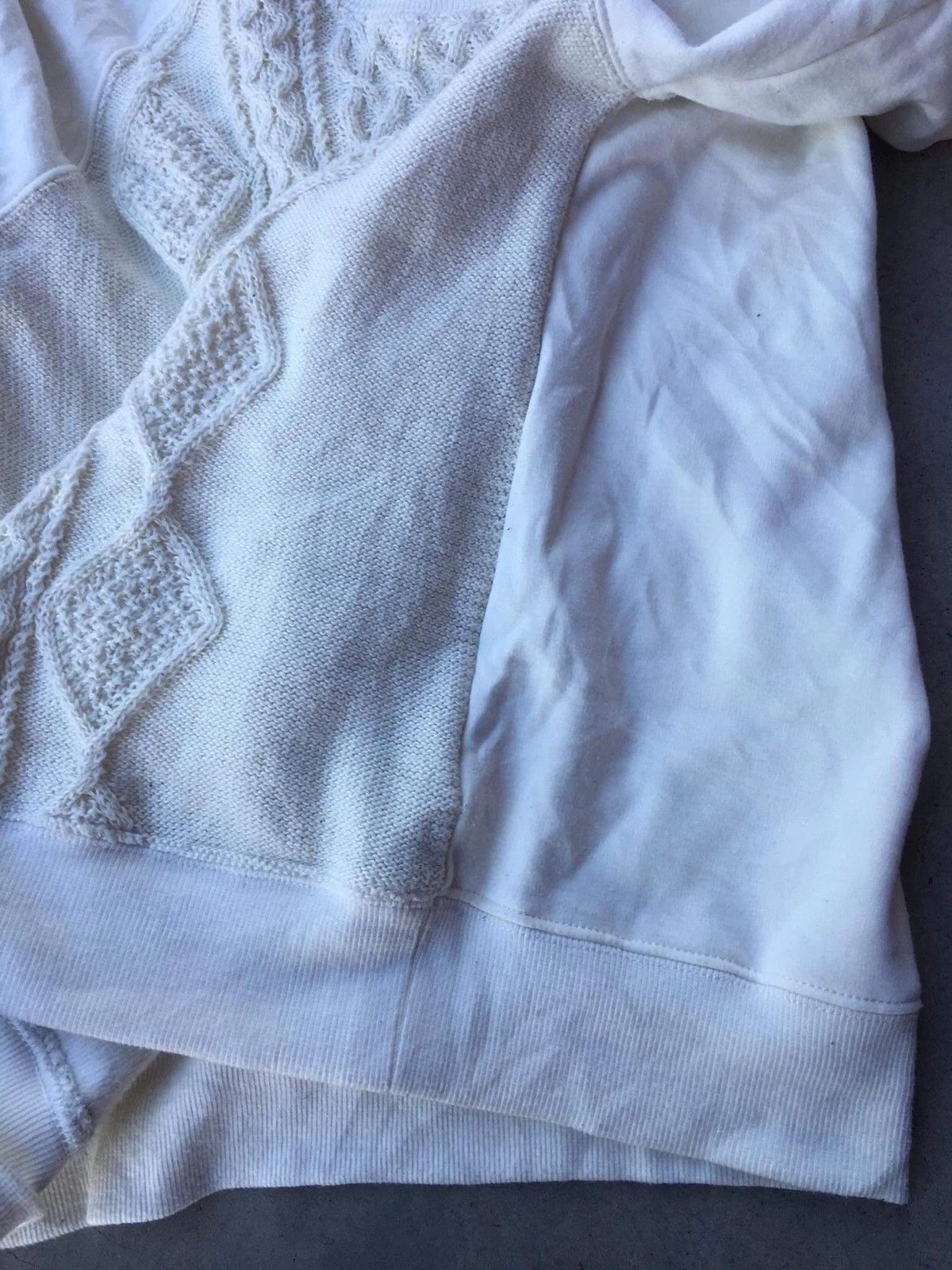 Aran Isles Knitwear × Vintage 📌Very Rare BACK NUMBER Sweater Mix PureKnit Sweater Size US S / EU 44-46 / 1 - 13 Thumbnail