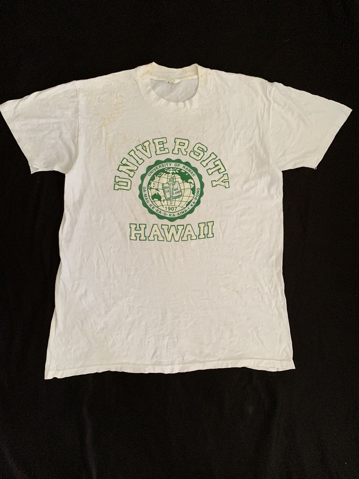 Vintage Vintage 90s 90s Soft Thin University Of Hawaii Tshirt Size US L / EU 52-54 / 3 - 1 Thumbnail