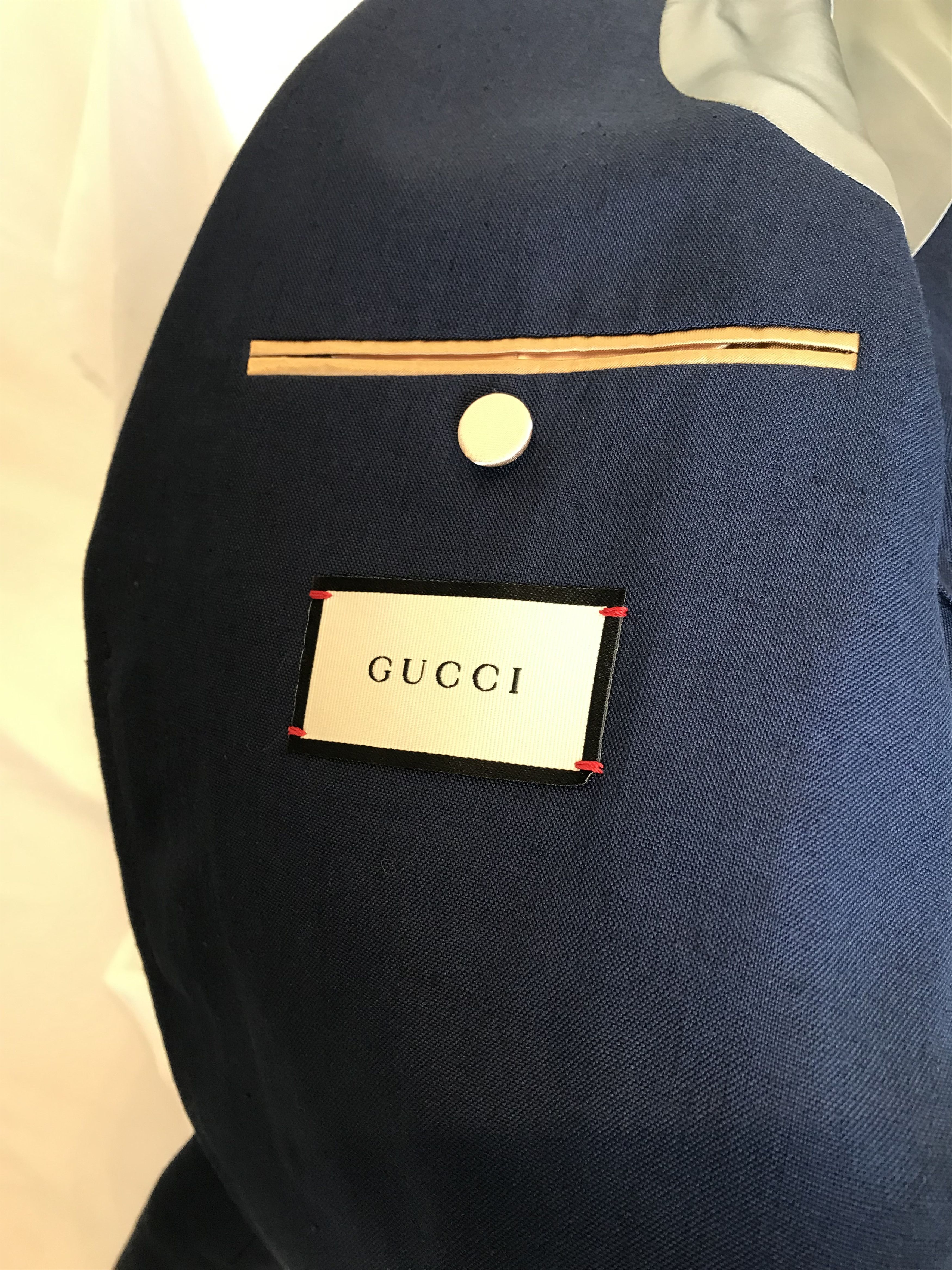 Gucci Gucci 'My Body My Choice' Navy Blazer Size 52R - 10 Thumbnail