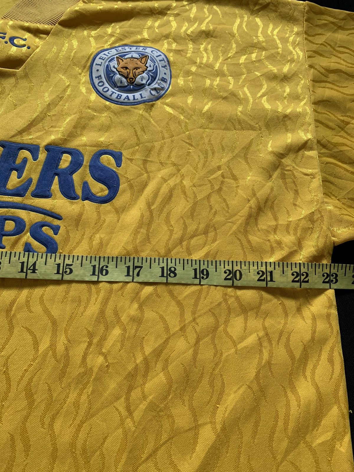 Vintage Vtg 94-96 Leicester City Away Jersey EPL FA Cup Size US L / EU 52-54 / 3 - 8 Thumbnail