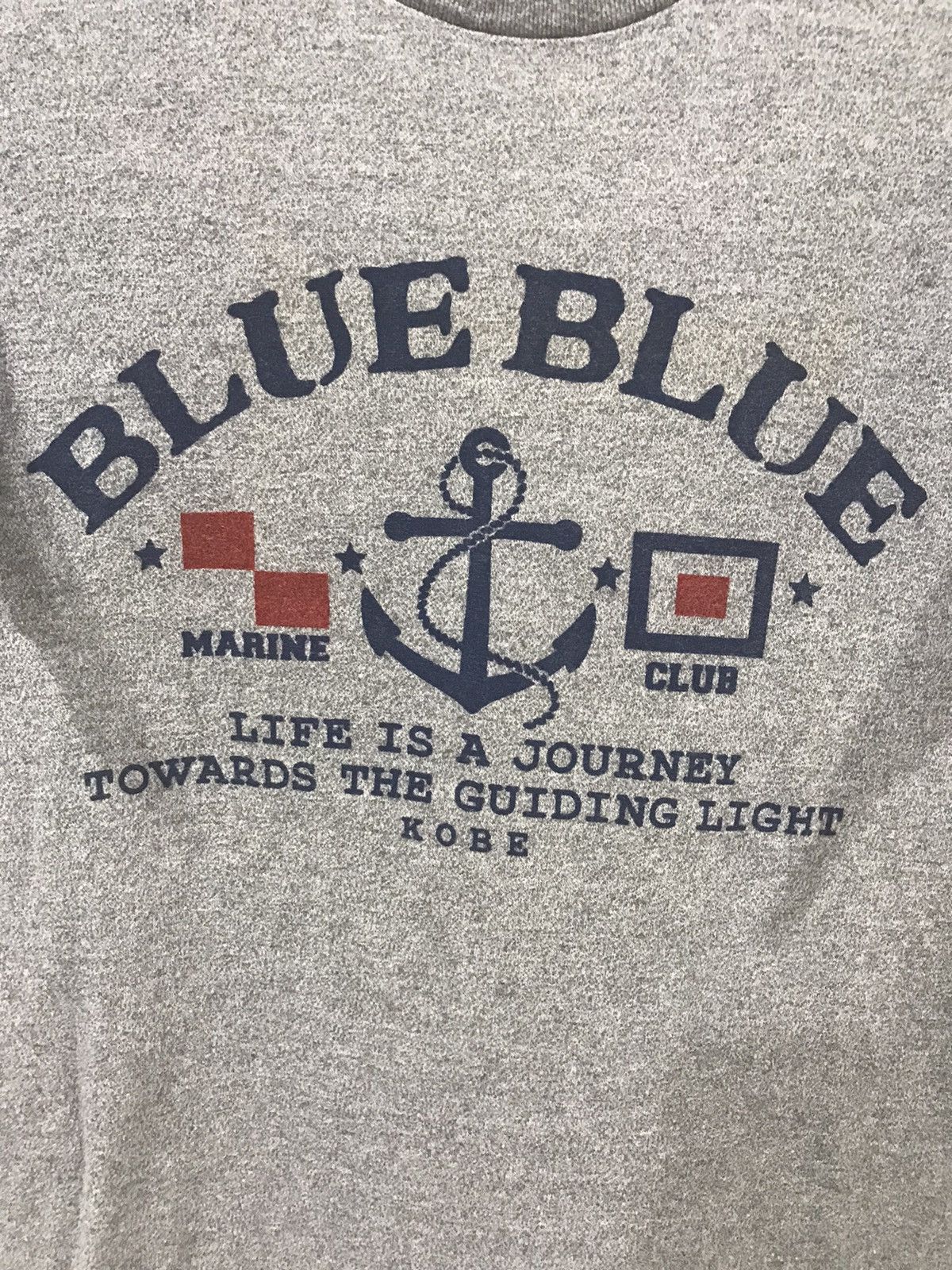 Blue Blue Japan × Japanese Brand BLUE BLUE Japan Anchor Spell Out Shirt Size US L / EU 52-54 / 3 - 3 Thumbnail