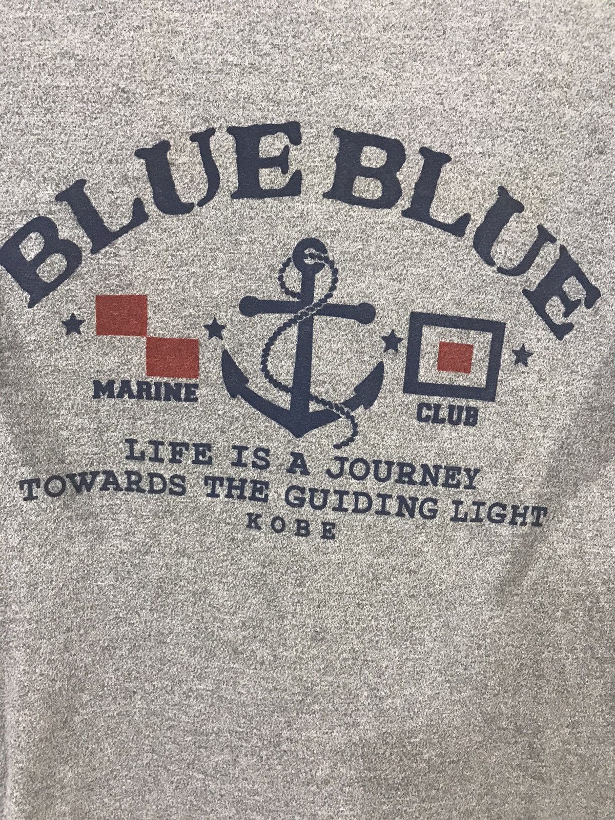 Blue Blue Japan × Japanese Brand BLUE BLUE Japan Anchor Spell Out Shirt Size US L / EU 52-54 / 3 - 4 Thumbnail