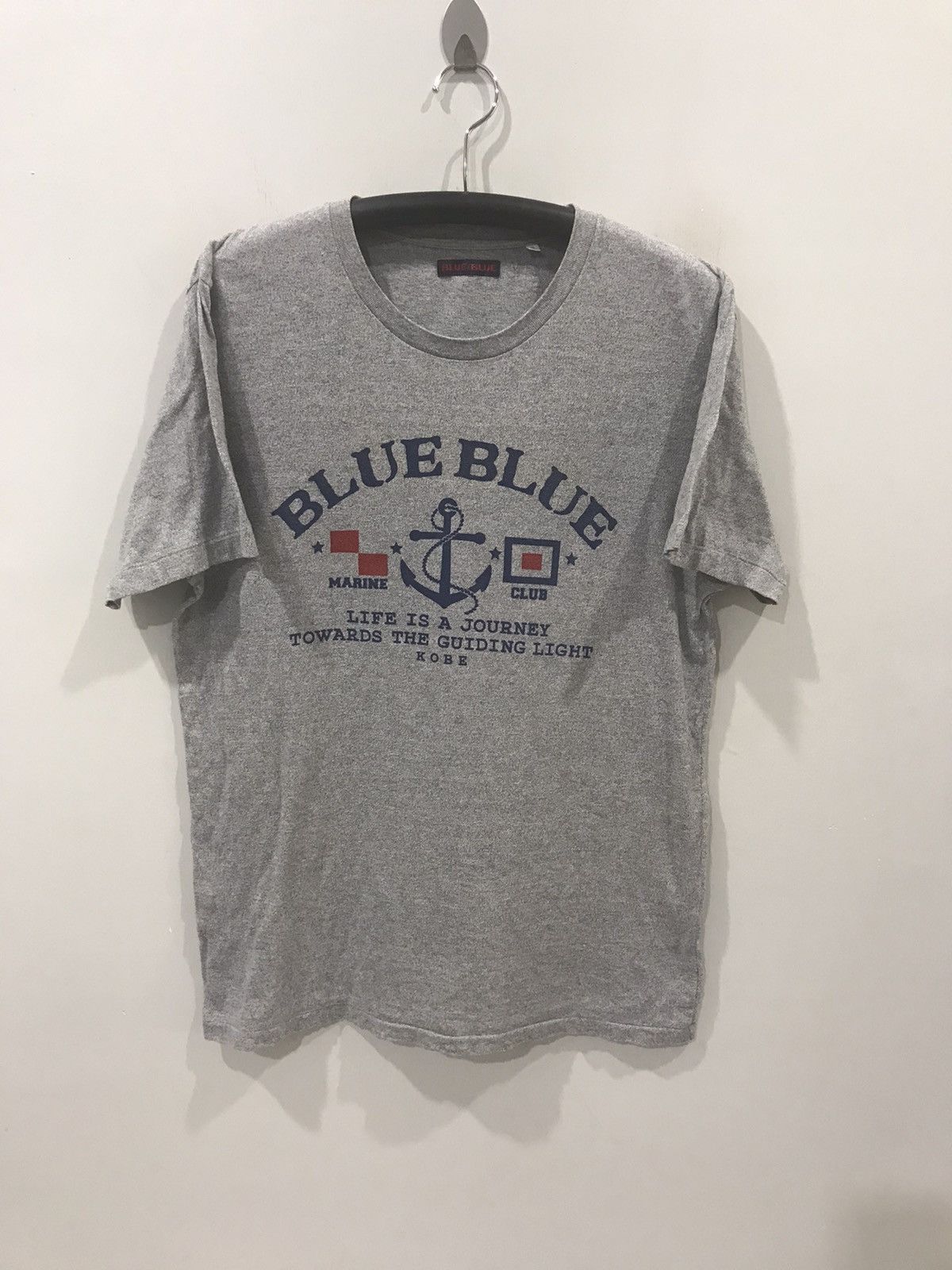 Blue Blue Japan × Japanese Brand BLUE BLUE Japan Anchor Spell Out Shirt Size US L / EU 52-54 / 3 - 1 Thumbnail