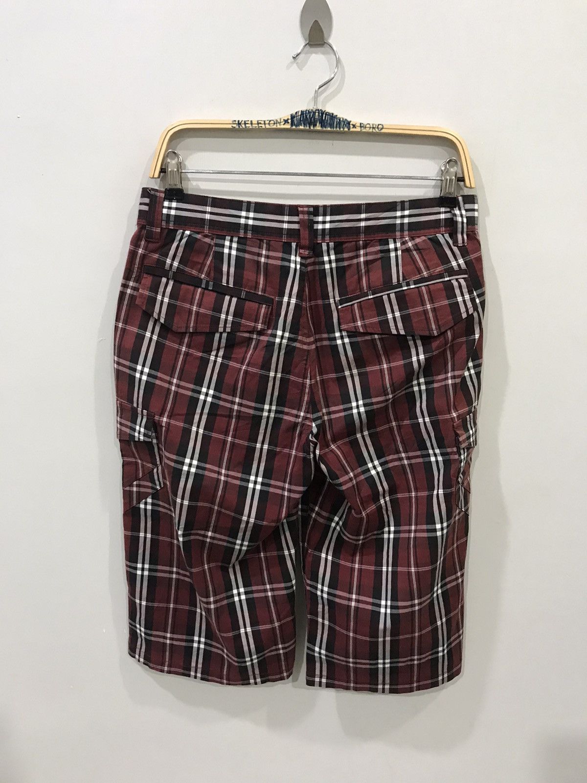 Japanese Brand sematic design Japan Plaid Cargo Short Pant Size US 30 / EU 46 - 7 Thumbnail
