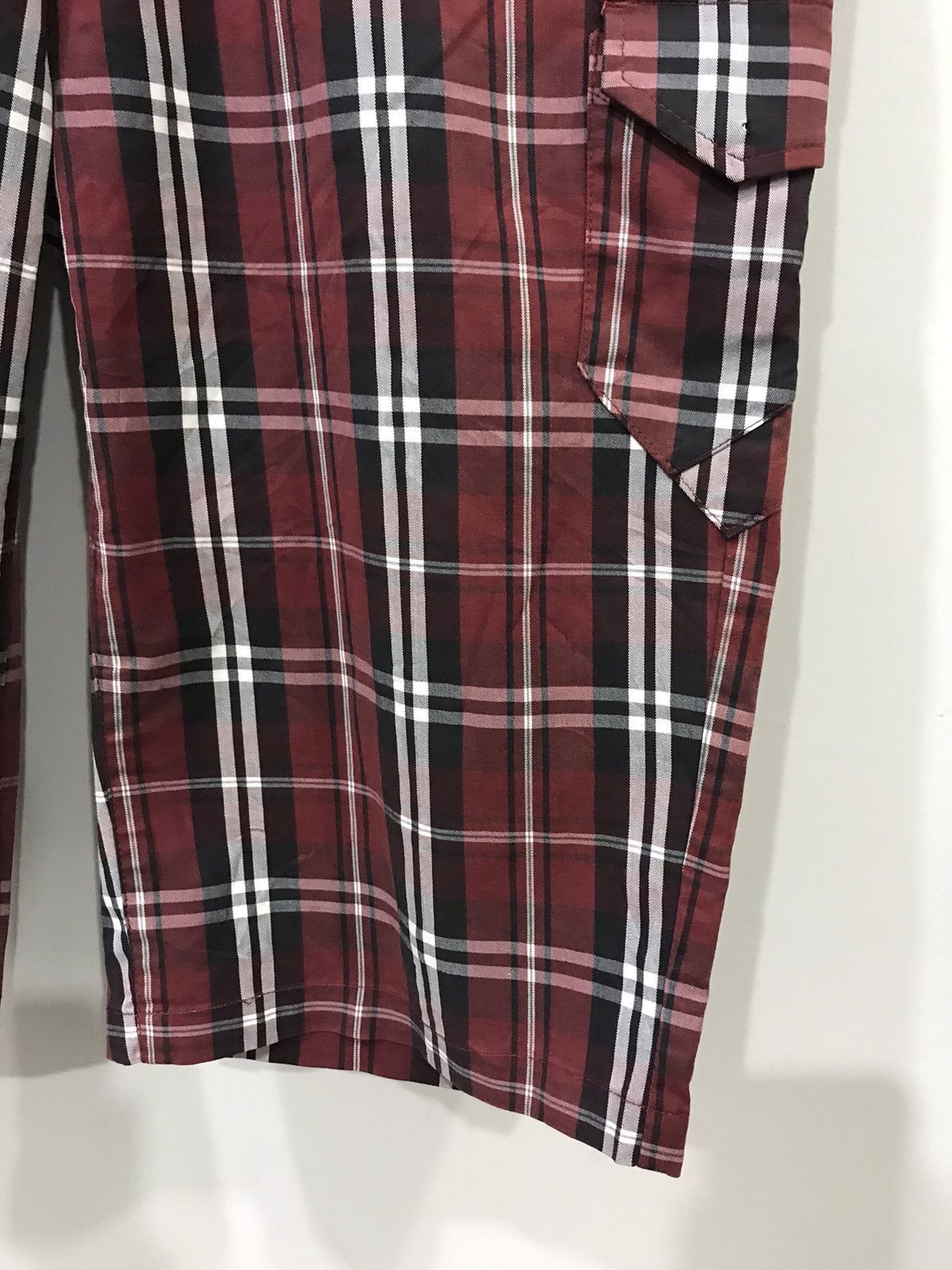 Japanese Brand sematic design Japan Plaid Cargo Short Pant Size US 30 / EU 46 - 4 Thumbnail
