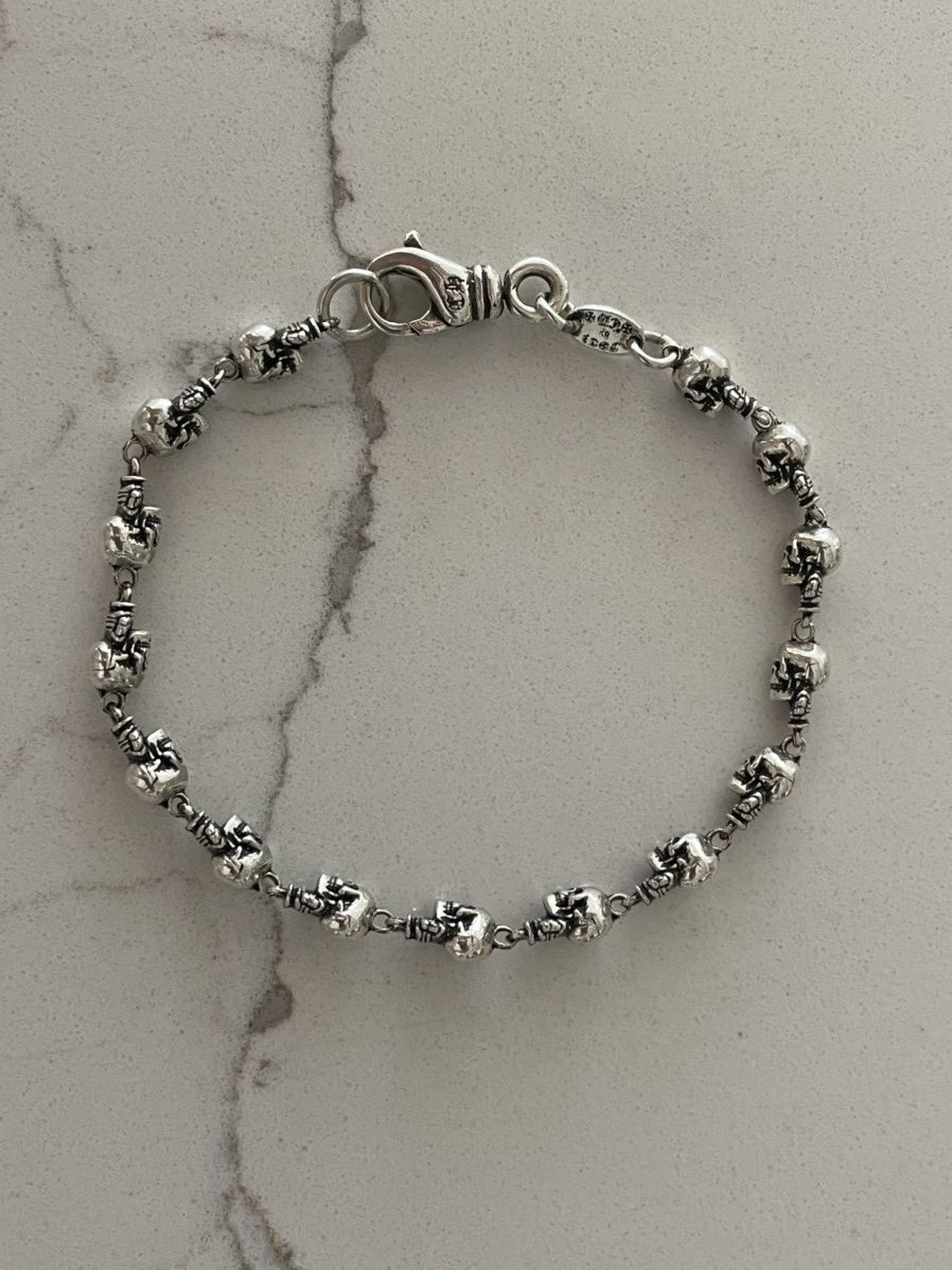 Chrome Hearts Chrome heats foti skull bracelet | Grailed