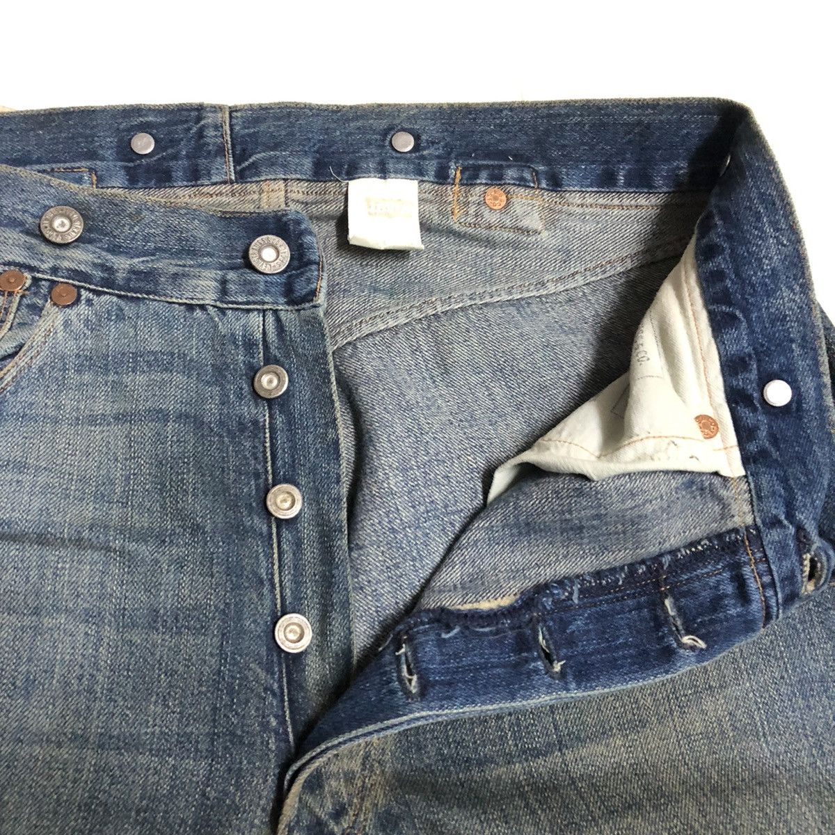 Levi's × Levi's Vintage Clothing Vintage Levi’s LVC 1st Blue Jean Selvedge Buckleback Denim Size US 30 / EU 46 - 5 Thumbnail