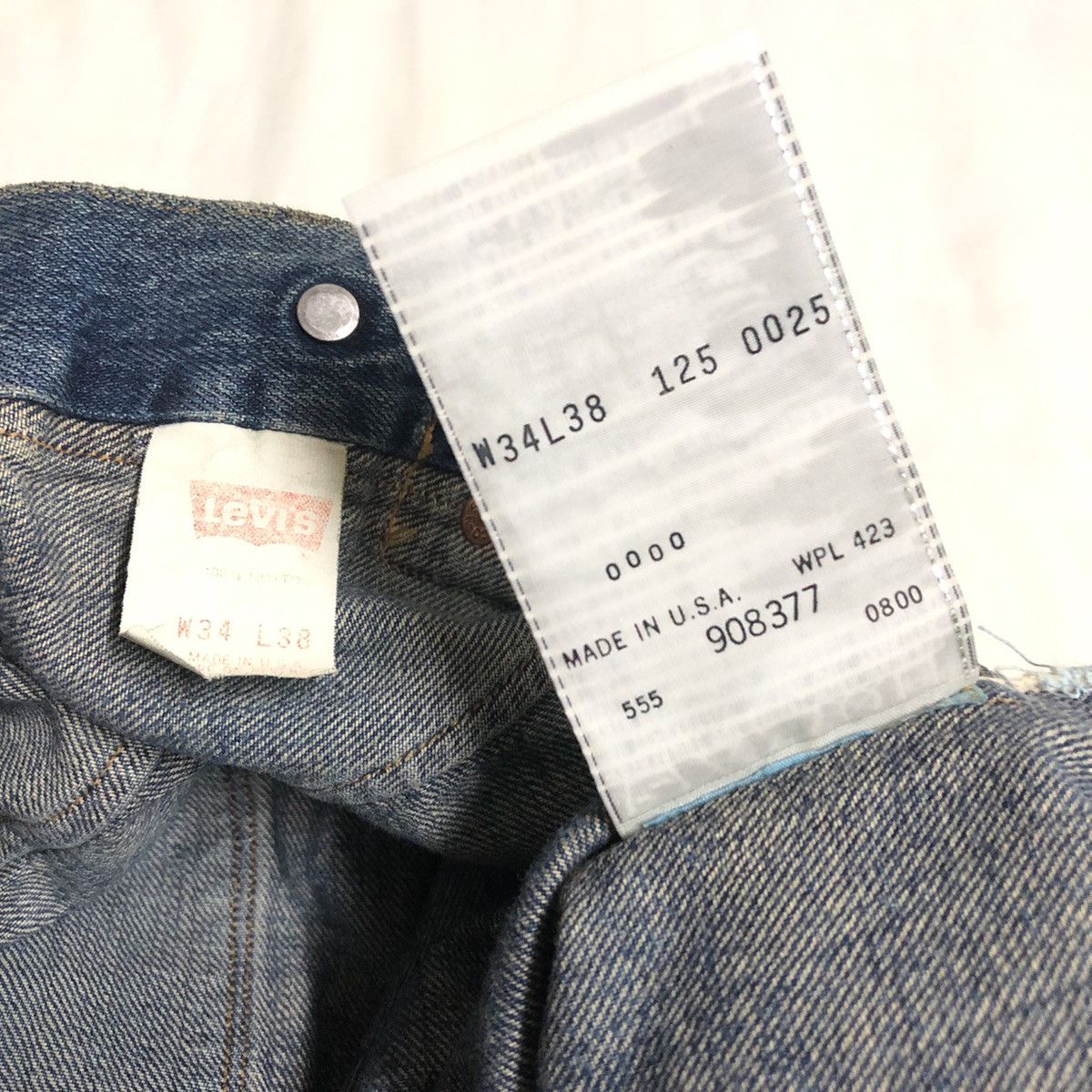 Levi's × Levi's Vintage Clothing Vintage Levi’s LVC 1st Blue Jean Selvedge Buckleback Denim Size US 30 / EU 46 - 3 Thumbnail