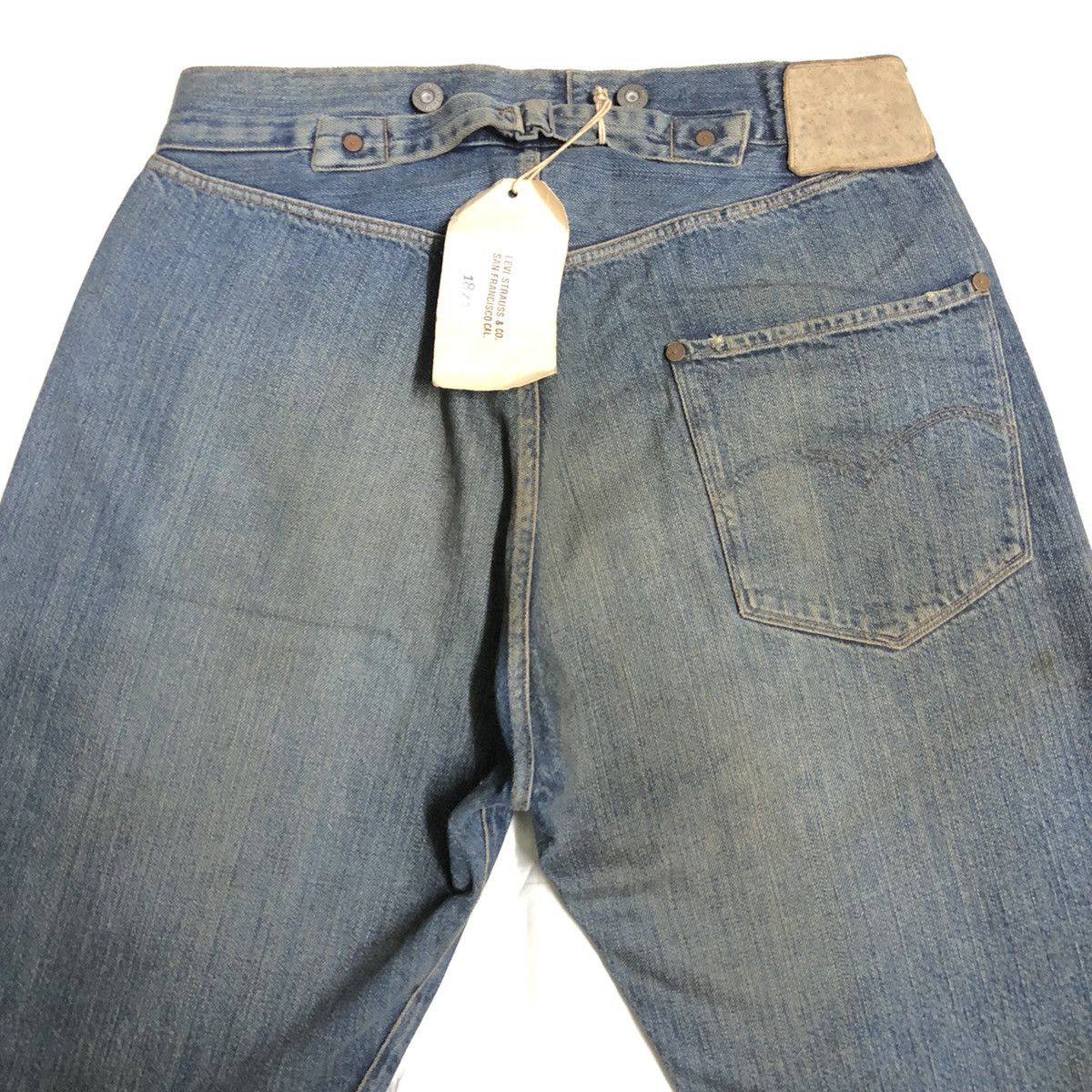 Levi's × Levi's Vintage Clothing Vintage Levi’s LVC 1st Blue Jean Selvedge Buckleback Denim Size US 30 / EU 46 - 17 Thumbnail