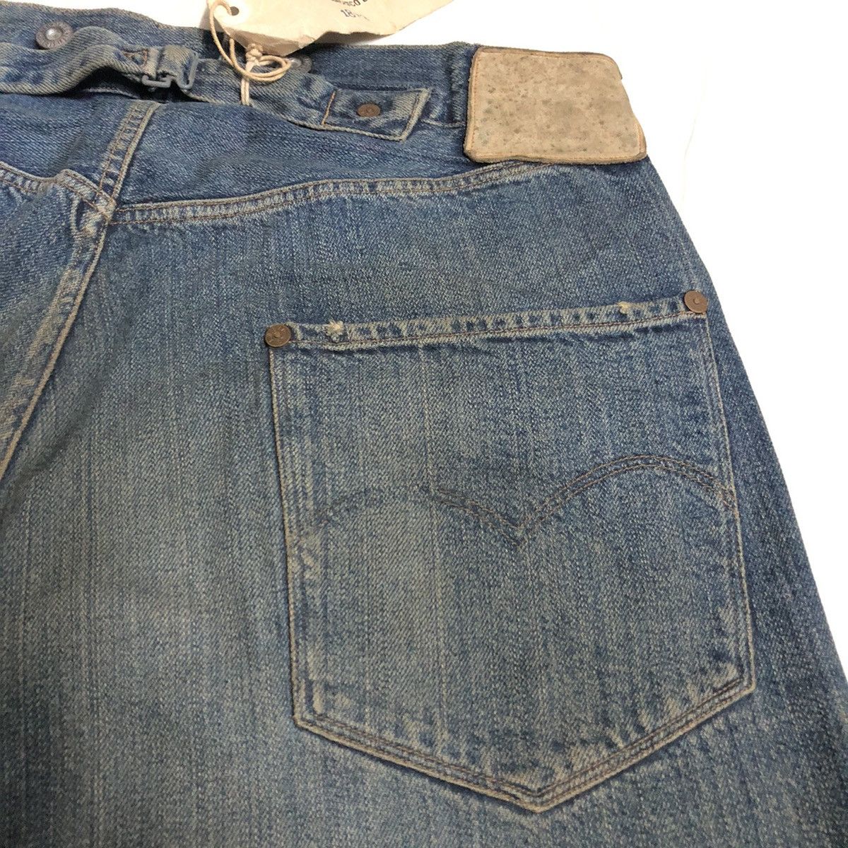 Levi's × Levi's Vintage Clothing Vintage Levi’s LVC 1st Blue Jean Selvedge Buckleback Denim Size US 30 / EU 46 - 15 Thumbnail