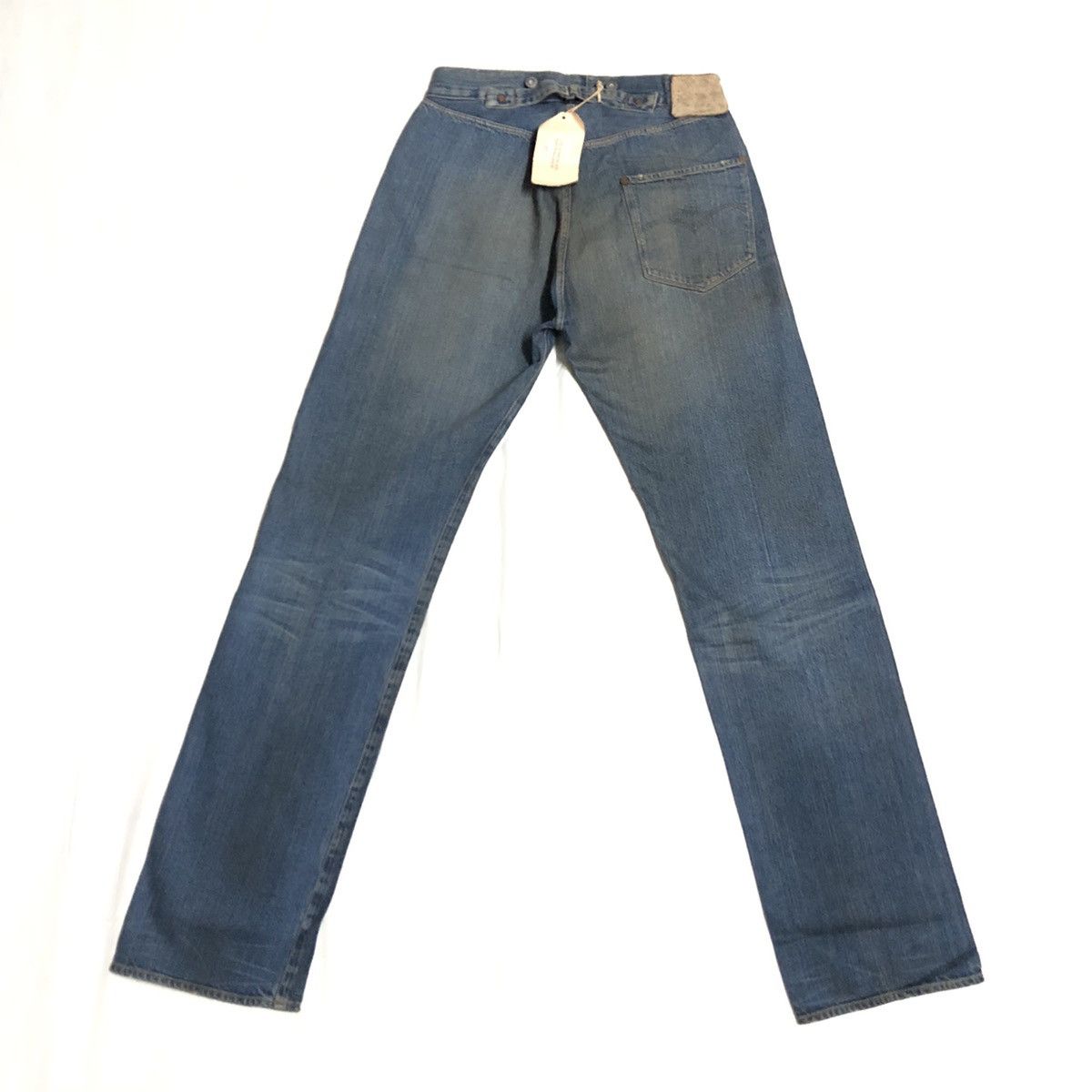 Levi's × Levi's Vintage Clothing Vintage Levi’s LVC 1st Blue Jean Selvedge Buckleback Denim Size US 30 / EU 46 - 18 Thumbnail