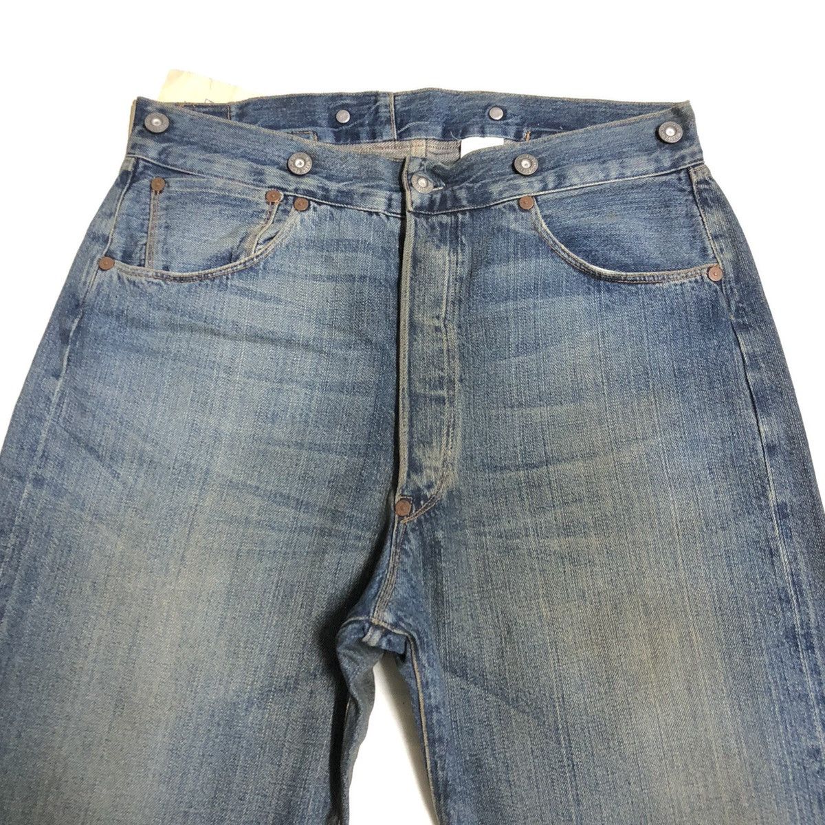Levi's × Levi's Vintage Clothing Vintage Levi’s LVC 1st Blue Jean Selvedge Buckleback Denim Size US 30 / EU 46 - 8 Thumbnail