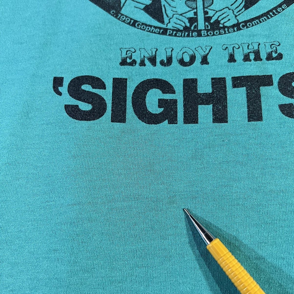 Vintage Welcome Tourist Enjoy The Sights Headshot 1991 Gopher Tee Size US XL / EU 56 / 4 - 7 Thumbnail